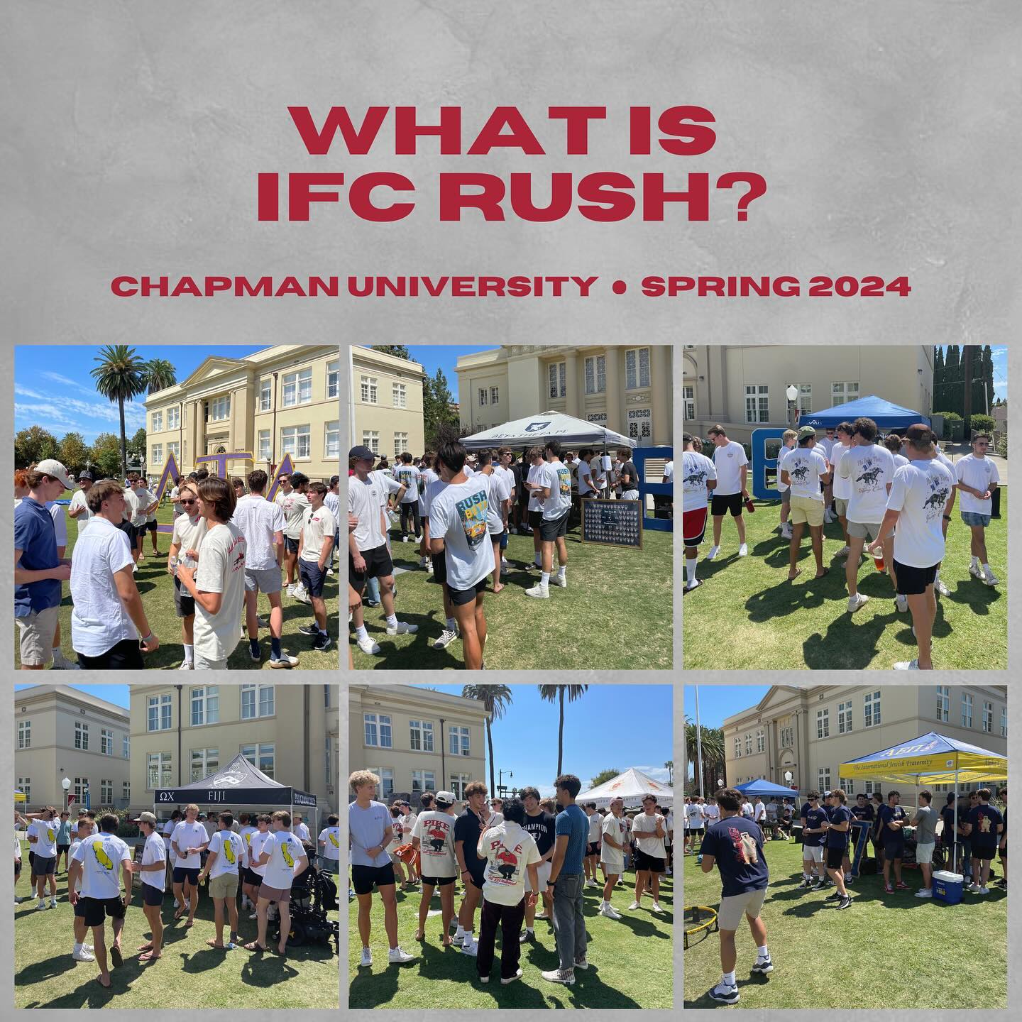 Swipe through to read a little about IFC Rush. We can’t wait to see you all at Rush Kickoff on Friday 2/2 at 4pm in Beckman 404 and shortly thereafter on Memorial Lawn.
As always, with any questions feel free to shoot us a message.