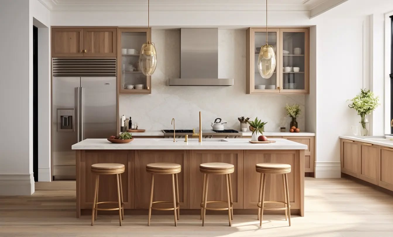 I feel uninspired by the sea of identical, handleless modern kitchens dominating Dubai homes. As a designer, I always tell my clients to explore a more timeless approach that transcends trends.
For instance, by blending the classic appeal of shaker style with subtle Scandinavian or Japandi influences, you can achieve a look that is both inviting and effortlessly chic and goes perfectly with the look of most Dubai homes, whether it's a villa in Arabian Ranches or an apartment in JBR.
Think clean lines, natural materials, and a hint of minimalism – the perfect marriage of tradition and modernity. Opt for sleek cabinetry with refined shaker detailing, complemented by organic textures and muted tones. What you end up with is a kitchen aesthetic that goes beyond fleeting trends 🙌🏼
.
.
.
#DubaiDesign #TimelessElegance #KitchenInspiration #ScandinavianStyle #Japandi #ModernTwist #InteriorDesignDubai #UniqueKitchens #DesignYourSpace #ElevateYourHome #nordickitchens #nordickitchendesign #nordicdesigndubai