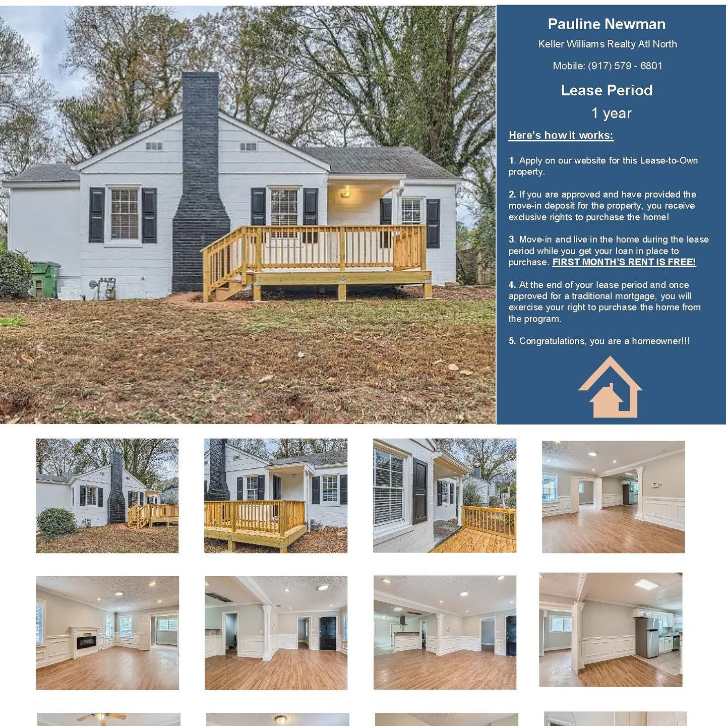 3 bed 2 bath- 1067ft2 - $2,000 / Lease-to-Own #leasetoown #atlanta #renttoown
Lease-to-Own this charming 1950s Beltline bungalow on the border of sought after Venetian Hills and Oakland City area. This 3 bedroom, 2 bath home features a nature lover’s oasis in the large and flat, fully fenced in backyard. The exterior and interior are freshly painted, and all appliances including the HVAC are less than 3 years old. It is move-in ready and the perfect pallet to design your own custom renovations. This property comes with great neighbors and is located within eateries/breweries, and walking distance to Marta and Beltline. Enjoy easy access to Tyler Perry Studios, Mercedes Benz Stadium, CNN Center, Philips Arena, Hartsfield-Jackson Atlanta airport, James E. Orange Park, and many other parks and green spaces of Southwest Atlanta.
Do you qualify? You do if the below describes you.
-3x the rent in monthly (gross) income
-Funds for Move-in Deposit
-550+ minimum credit score
-No evictions within the last year
-No felony convictions within the last 4 years
-No pending bankruptcy
More details:
> Only $50 Application Fee!
> First Month's Rent Free!
> Ample time to get financing in place
> Close any time between 6 - 12 months of leasing
Copy and paste the link below to apply in minutes!
www.homes4assignment.com
Message for more details!