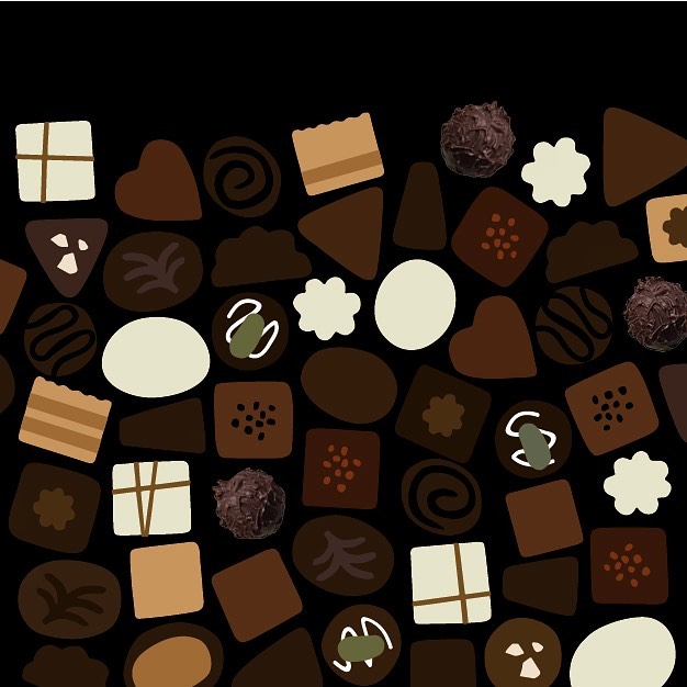 Guilty pleasures #illustration #illustrationoftheday #chocolate #iloveillustration