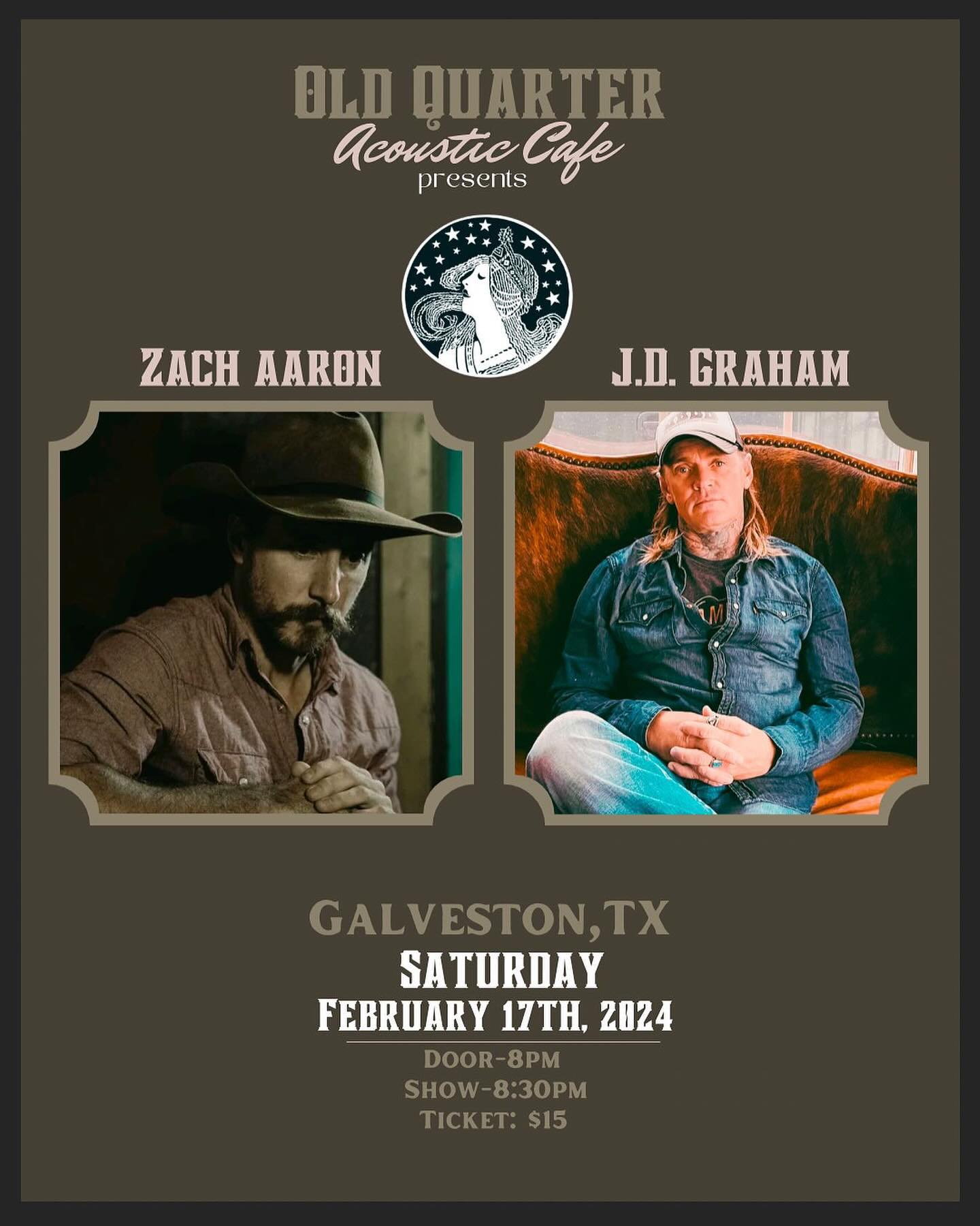 @zachaaronmusic and @jdgrahamok really hit it off this last fall when they met at the Dripping Springs Songwriters Festival and now are joining forces for what without a doubt will be an amazing night of storytelling. If you haven’t heard of JD yet, I recommend you change that stat as he’s the one that had everyone crying at @mile0festkeywest a few weeks ago and is a powerful songwriter.
If you’re in the Galveston area this weekend, do yourself a favor and do not miss this show at @oldquarterac