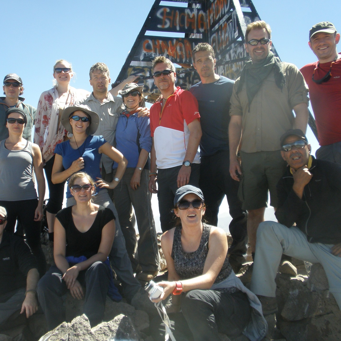 The team on the summit of Jebel Toubkal