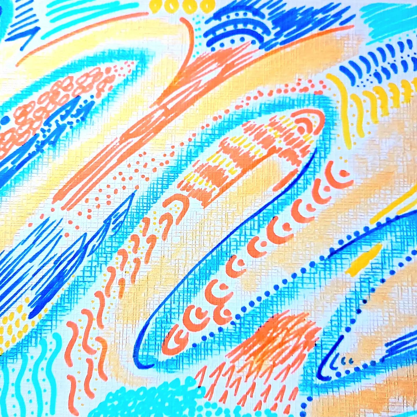"Tides Turn" by Stocksom Art Prints. Metallic pastels and acrylic paint pen used to create this vibrant artwork. The colours of our beautiful country.