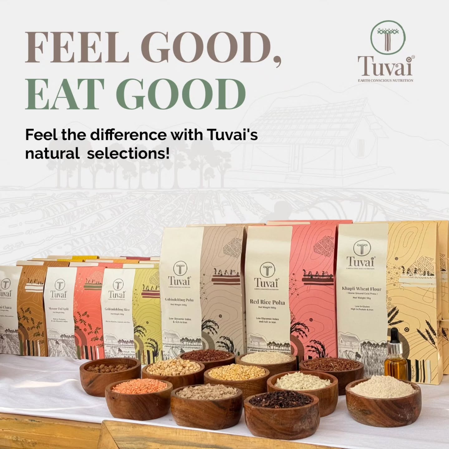 We're not just feeding you; we're feeding the Earth's future🌱
Experience the harmony of body and planet with Our natural selections. Our commitment to sustainable farming practices not only nourishes your body but also protects the delicate balance of our environment.
Shop our premium natural products at www.tuvainature.com
-
-
#tuvainature #organicproduct #JharkhandPride #OrganicGoodness #farmerslife #indianfarmers #sustainbleagriculture #traditionalfarmingpractices #organicfarmers
#Earth #Conscious #Nutrition