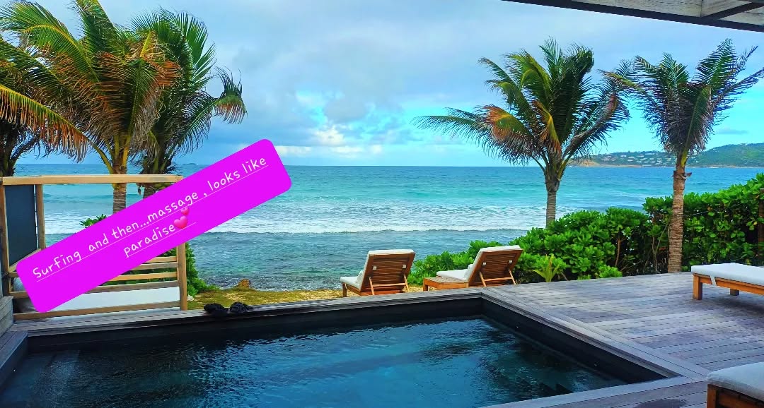Nice place for having a massage after a good surf session @villa greenheart Anse des Cayes @cecile_st_barth_massage @noemie.paris.stbarth
#stbartsmasseuse #stbartsmassage #seaviewsmassage #surfinginstbarth #stbarthsurflessons #massagetherapist #massageadomicilesbh #massageyachtservices #massagestbarth #massagewithaview #Cecile_St_Barth_Massage #luxurymassage