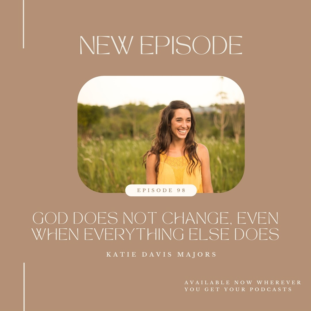 Katie Davis Majors wrote her first book, Kisses From Katie — and not only was it a NYT Best Seller — but it made a massive impact on my friends and community when we were finishing high school.
Never in my wildest dreams would I imagine I would have the opportunity to sit with Katie to swap stories of God’s goodness, talk about the way the Lord does not change when everything else does, and celebrate the amazing things God is doing in both of our lives.
Katie is UNREAL and I’m so glad to have met her!
Available everywhere podcasts are found ✨