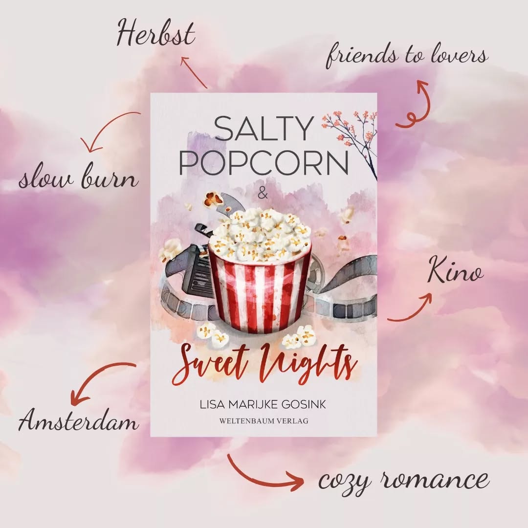 Habt ihr Popcorn schon gelesen? 😍🖤
Klappentext:
Das was wirklich zählt, liegt manchmal jenseits der Oberfläche unserer Ambitionen.
Für Hannah ist das Studium in Amsterdam der große Traum, bis sie merkt, dass sie der Nebenjob im Kino glücklicher macht, als es Lehrbücher oder Vorlesungen je könnten. Dylan, der Besitzer des kleinen, an den malerischen Kanälen gelegenen Programmkinos, hat derweil mit einer schwindenden Zahl von Besuchern zu kämpfen. Die zunehmende Anziehungskraft konkurrierender Kinos macht es ihm schwer, seinen geliebten Cosmos Palace über Wasser zu halten. Gemeinsam tüfteln sie an einem Plan für die Rettung des Kinos. Vor der Kulisse gruseliger Horrorfilme, dem verlockenden Duft von frischem Popcorn und dem Nervenkitzel von Halloween-Partys beginnt Hannah zu erkennen, dass ihre Mission weit über das Kino hinausgeht.
Eine herzerwärmende Geschichte und die Erkenntnis, dass eine gemeinsame Leidenschaft die Macht hat, Leben zu berühren, Schicksale zu formen und ein dauerhaftes Vermächtnis zu schaffen, das weit über die Leinwand hinausreicht.
#debüt #popcorn #saltypopcornandsweetnights #Veröffentlichung #lisamarijkegosink #weltenbaumverlag #verlag #saltypopcornnights #writing #wannabewriter #romance #creative #author #projektpopcorn #autorin #autorenleben #cosyromance #Bookstagram #Bücher #books #bookaddict #buchliebe #bücherwurm #bookaholic #bookstagramgermany #bookishlove #bookiesupport #bookiesunited #swiftie