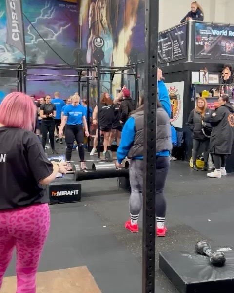FIRST EVER strongman competition after about 6 weeks of training!!🤓🤓
Overhead medley 1 min time cap - 35kg push press, 32kg log press, 20kg circus dumbbell press (7x20kg presses)
1 rep max deadlift - 115kg 💪🏻
Max squat reps in a minute (80kg) - 20 reps
Max yoke carry in 45s (120kg) - 5 and a bit lengths
Duck walk (80kg) into sandbag carry (50kg) - 25.36 seconds (3rd place out of 16 for this event)
I came 12th overall out of 16! Pretty chuffed with that☺️
Can’t wait to keep going with the training and see how far I can get!!
The best part of today was spending it with my bestie @lauraebuss ❤️❤️