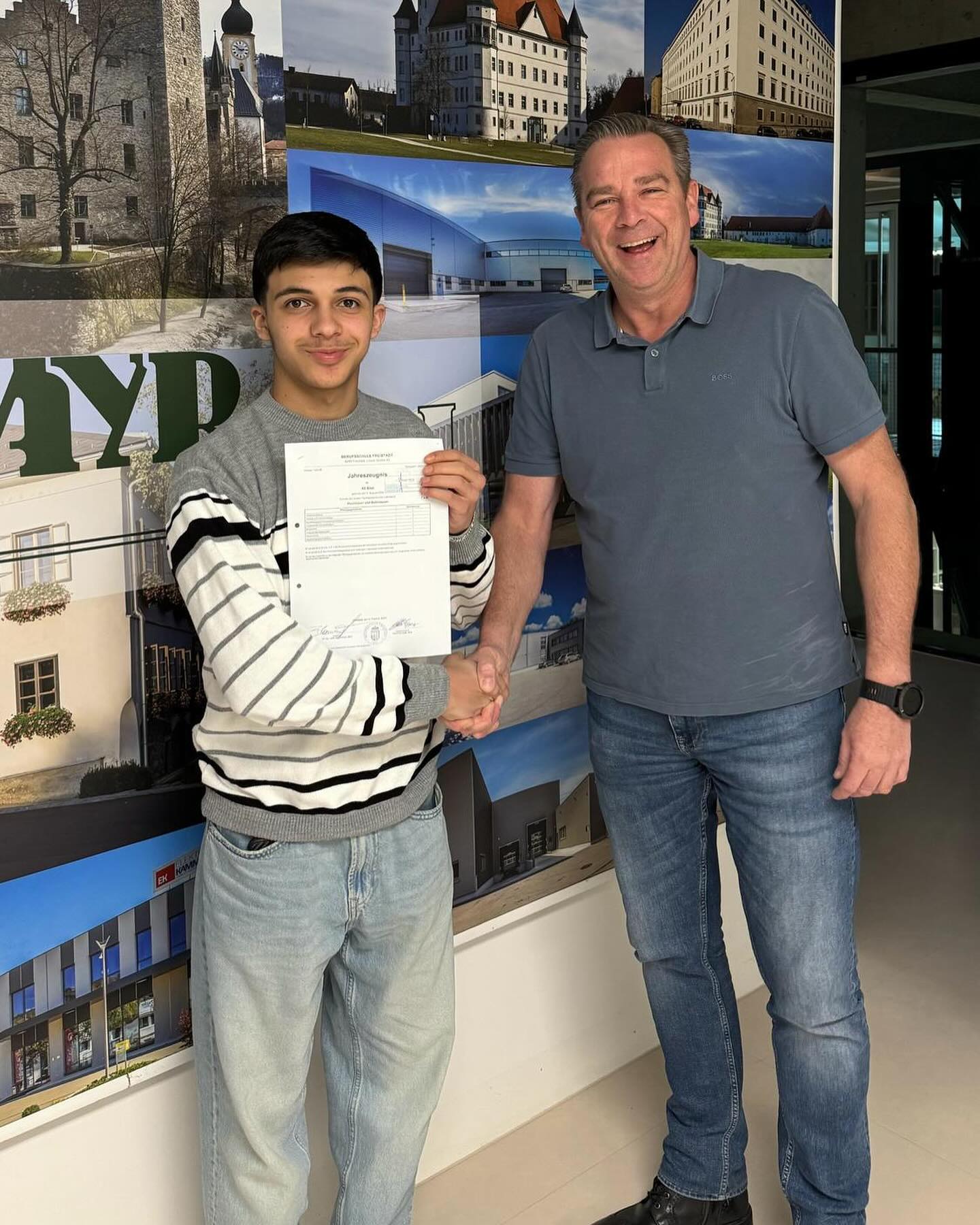 Und wieder tolle Zeugnisse!!
Bilal Ali, Gerold Ramskogler und Marcel Musl haben ihre Ziele erreicht!💪 Weiter so!
#lehreambau #lehrlingsschmiede #mayrbau #steyr