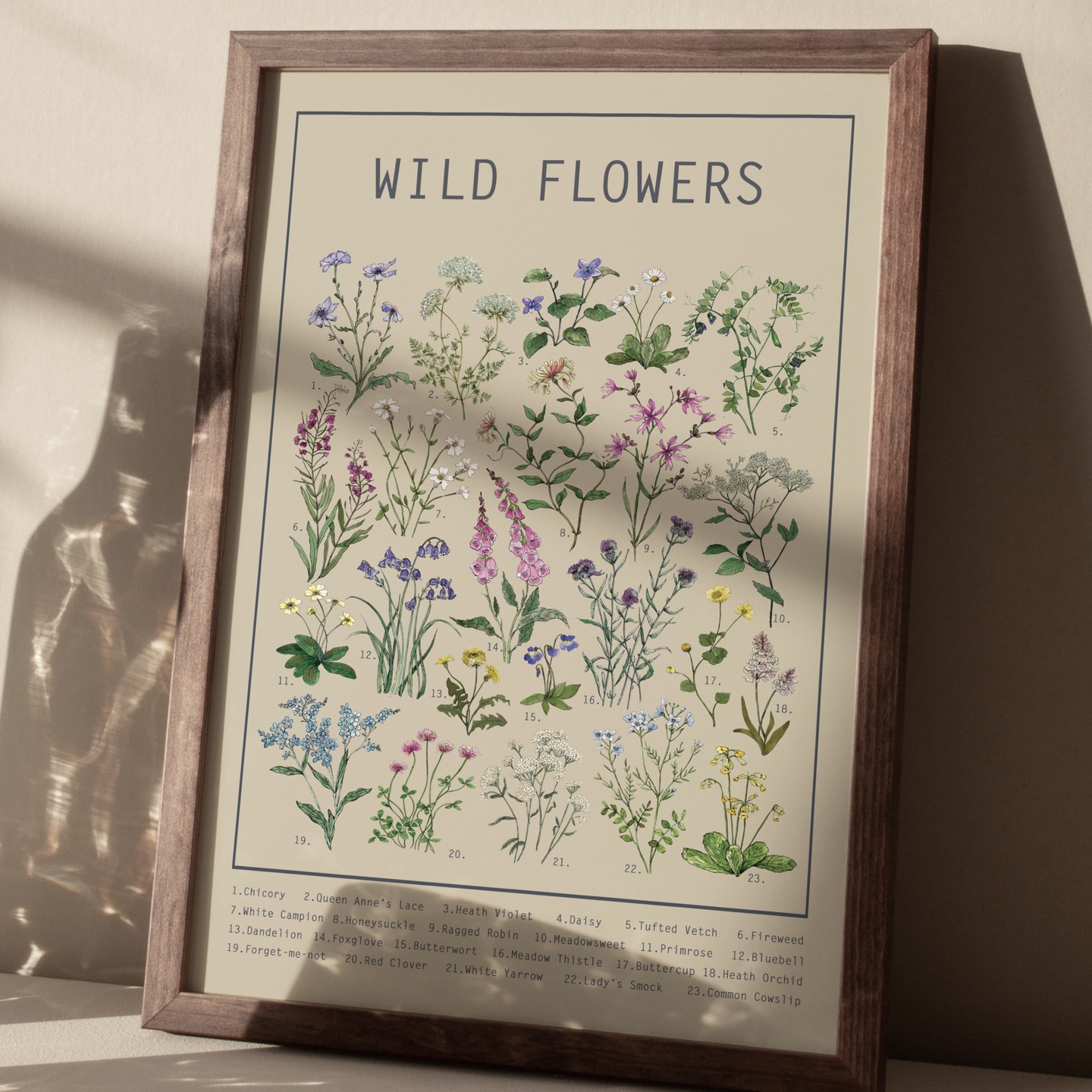 Wild Flowers Posters available in A4, A3, A2 Sizes, available to purchase directly from my website shop. You still have the option to purchase via Etsy but if you purchase from me directly prices are reduced and postage is free within the UK
#hackneyandcodesign #wildflowerillustration #wildflowersposter #botanicalprintshop #springgift #kitchenposter