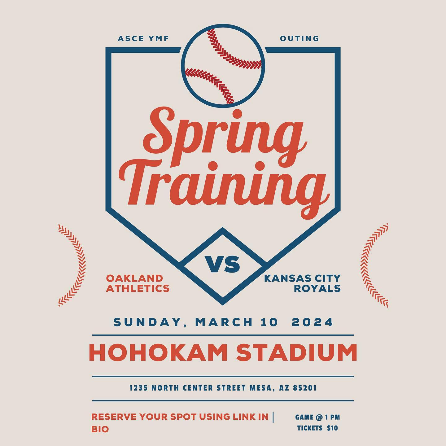 🎉⚾️ Calling all ASCE YMF Members! ⚾️🎉
Get ready to swing into action because we’re hitting a home run with our next outing! 🌟 Join us for an unforgettable day at the ballpark as we cheer on our favorite team in a thrilling professional baseball game! 🎉⚾️ Whether you’re a die-hard fan or just love soaking in the electric atmosphere, this event promises fun for everyone! 🙌
Mark your calendars for March 10th and grab your caps and jerseys because we’re taking our love for the game to the next level! Don’t miss out on the chance to bond with fellow members, enjoy delicious ballpark treats, and experience the excitement of America’s favorite pastime together! 🌭🍿 Don’t forget to bring sunscreen and a blanket to sit on the lawn! ☀️
RSVP now to secure your spot in the lineup! Let’s make memories that will last a lifetime! 📅🎉