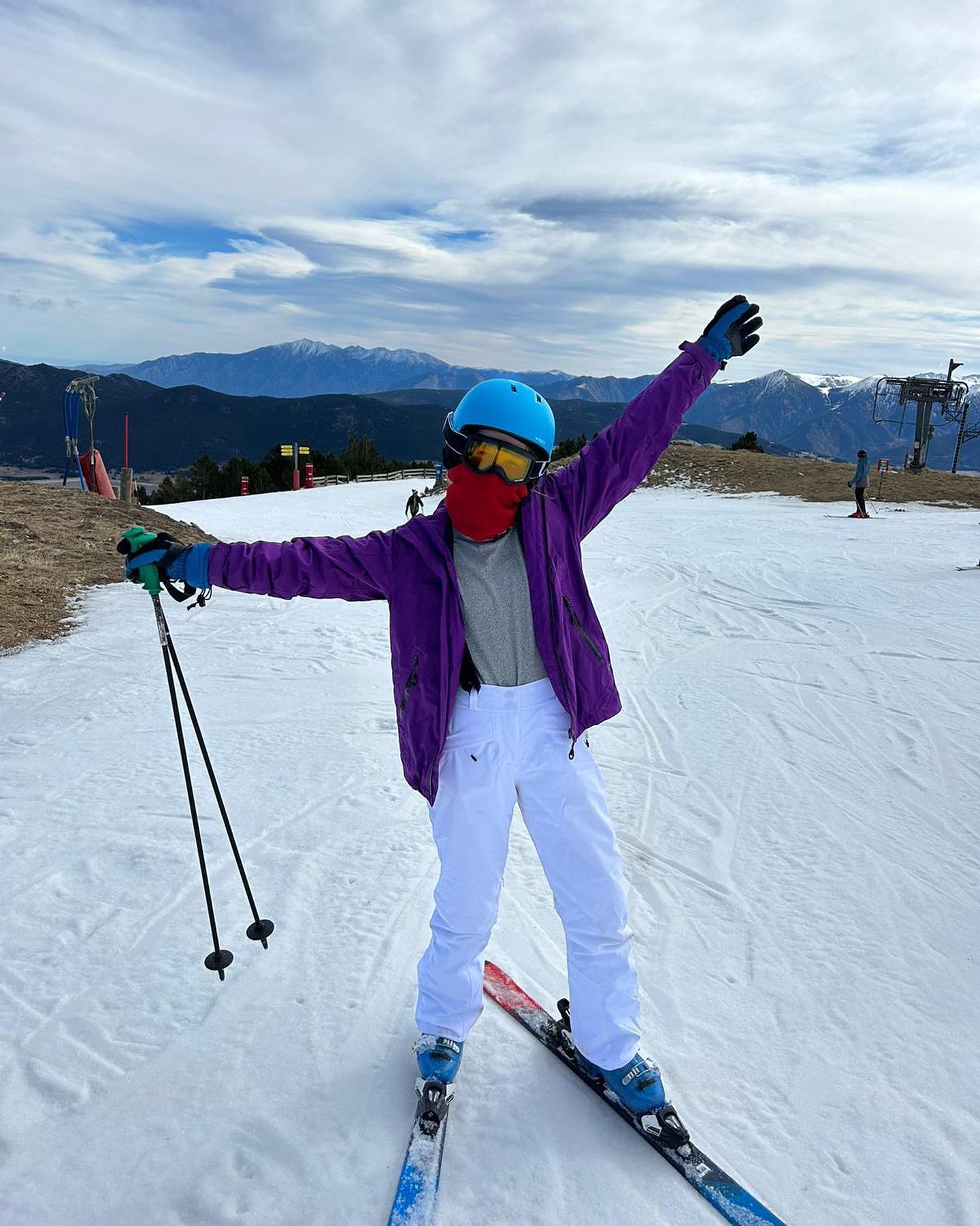 Skiing in Les Angles 🎿 ⛷️ #skiing #skiinginthealps #snowday #halfterm #southoffrance