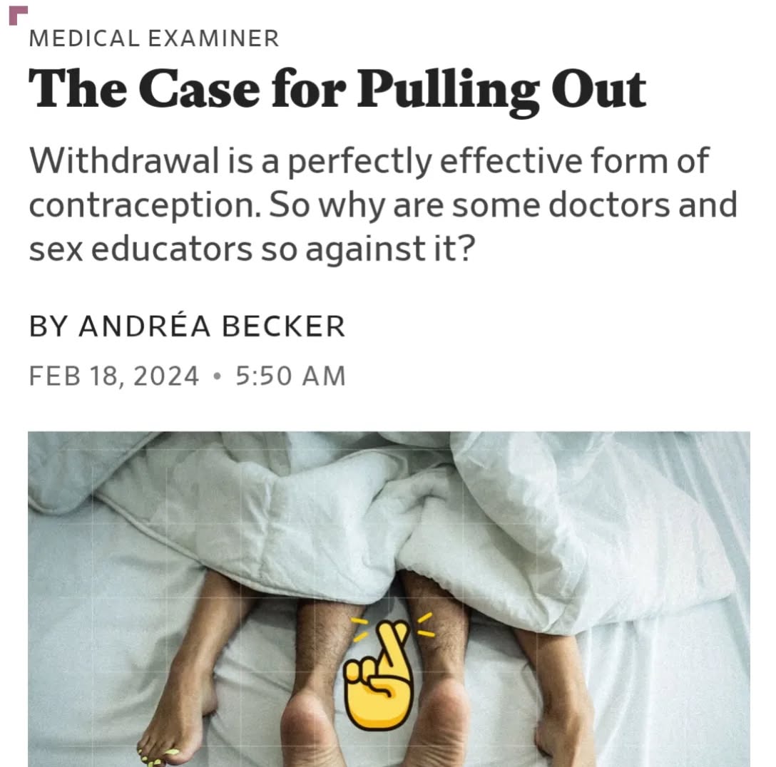 Have you ever used the pullout method or withdrawal to avoid getting pregnant or getting someone pregnant (spoiler: it's much more common than you think!)