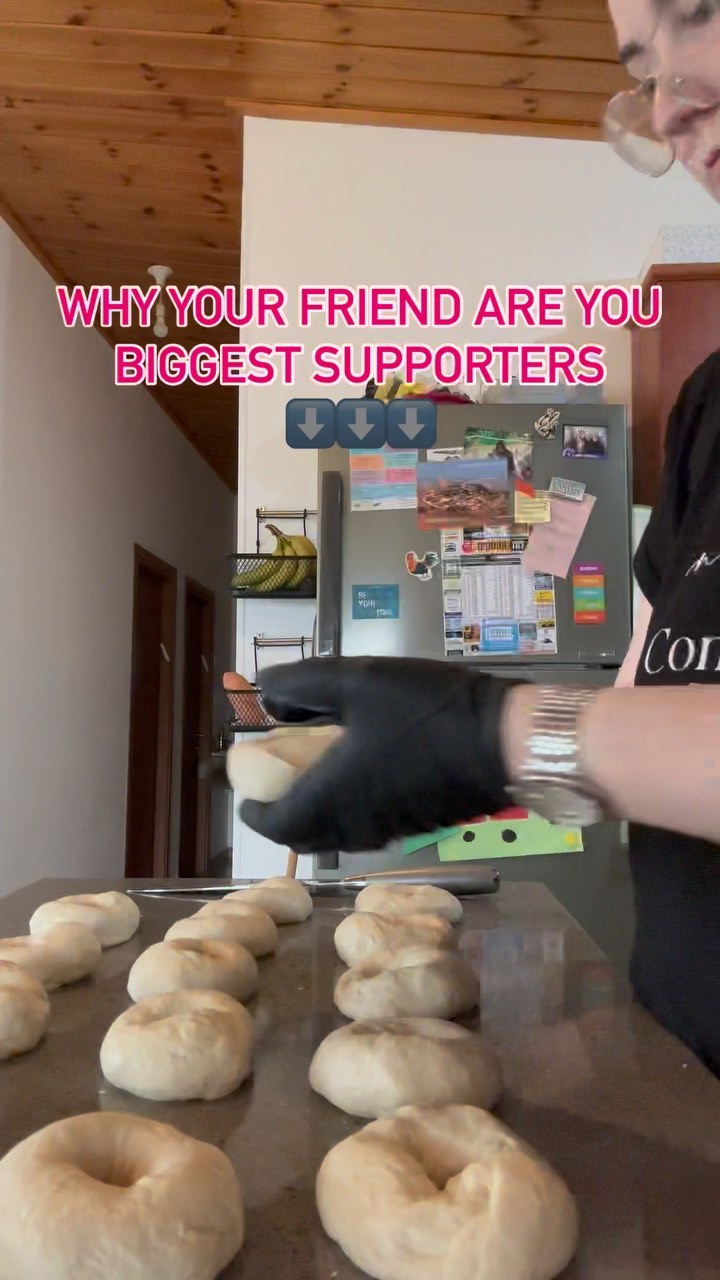 Your friends are you biggest supporters! Let me tell you about mine 🥰
One friend got me going - she didn’t even know it! Once she ordered I said to myself maybe others might feel the same way too? So I posted a (terrible) picture in a couple of local chats and immediately got orders!! I was shocked!
Then another friend has been cheering me on like crazy and kept telling me to try making bagels! Well here we are, I love them, the people love them. And we love her!
Starting a small business can have its challenges of course. But having some good friends who are your biggest cheerleaders is priceless ❤️
#supportsmallbusiness #shoplocal #queenenergy #girlsquad #sourdough #sourdoughbagels