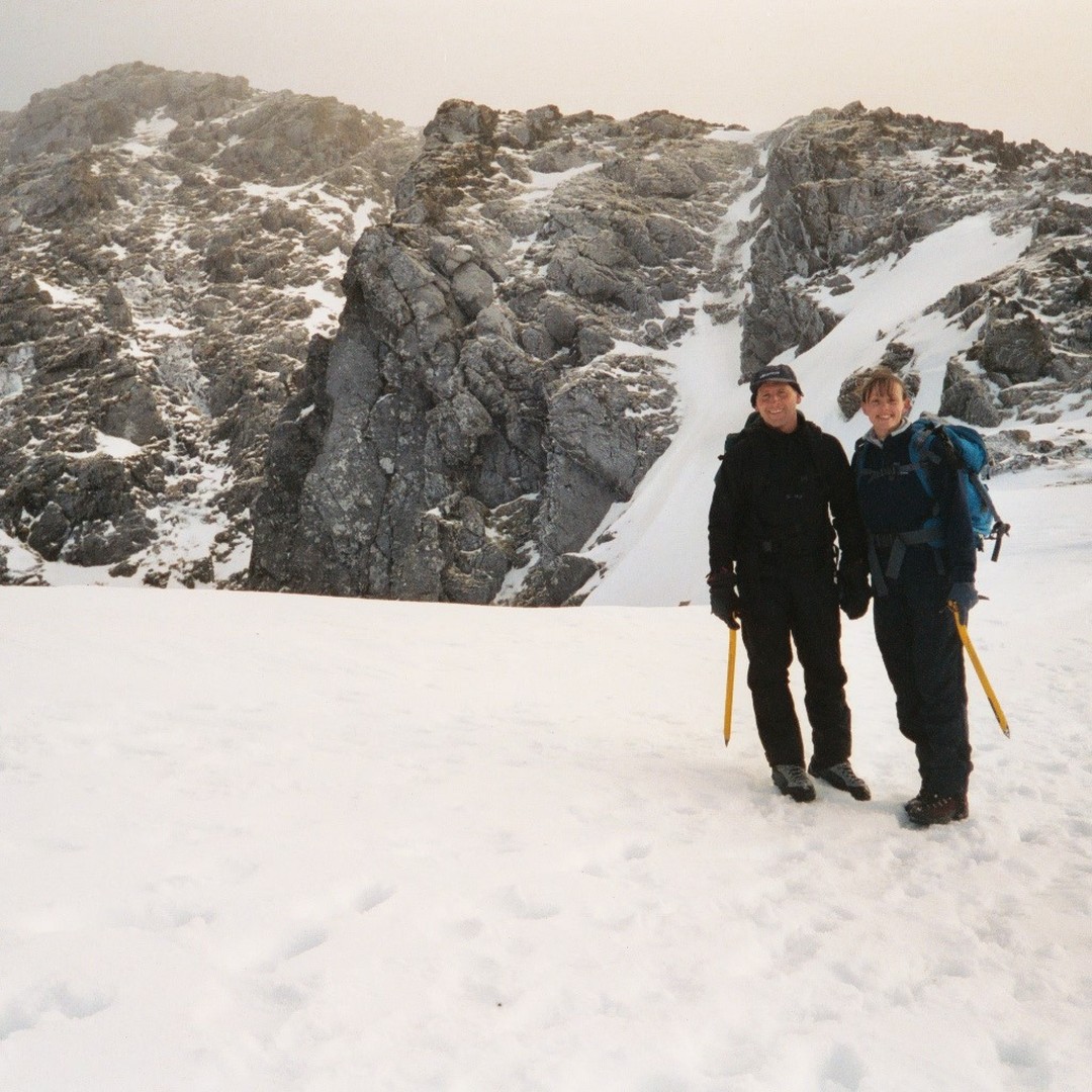 Approaching the summit of Bidean nam Bian
