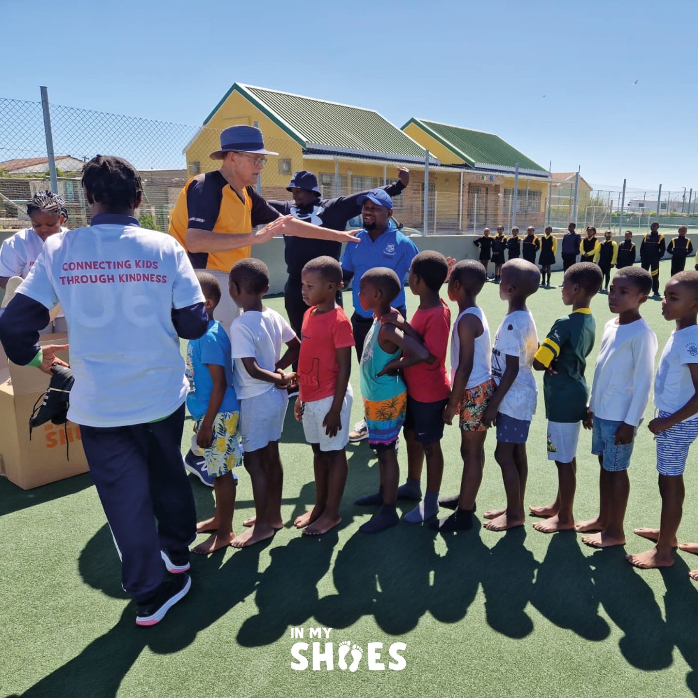 Yesterday was a whirlwind of emotions, leaving a lasting impression that will resonate with the In My Shoes team for years to come. Visiting the townships and witnessing the work being done by NGOs like @masi_sports and @ubuntufootball was truly humbling! 🌍👟
It was a privilege to witness firsthand the impact of the 20,000 pairs of shoes donated by countless Irish families during our 2023 In My Shoes campaign. These shoes have made a tangible difference in the lives of the children in these communities. We believe these images speak volumes about the joy your donated shoes have brought to these kids' lives.
A special shout-out to our corporate partners - @ups , Smurfit Kappa, @sazeraccompanyofficial , and Wavecrest - whose support has made this all possible!