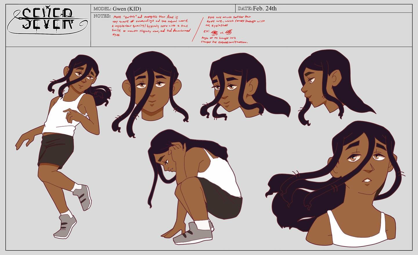 Production Sheet : Gwen | SEVER “The Red String”
