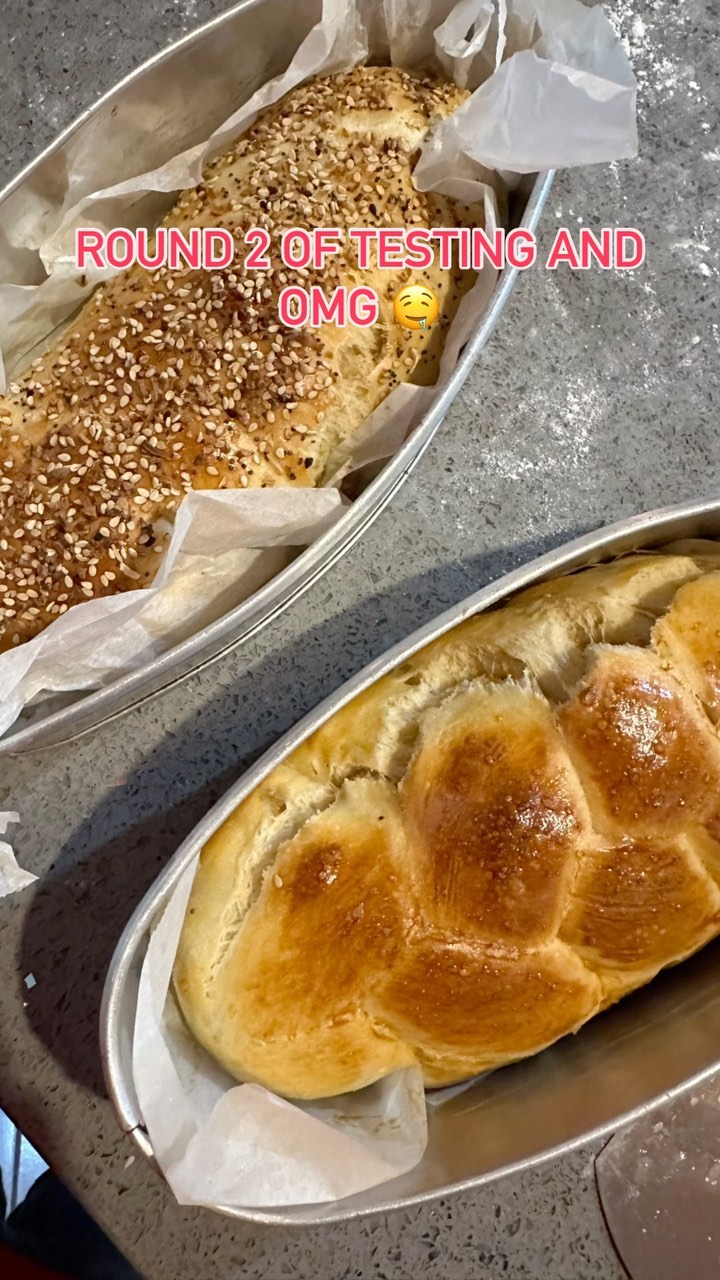 A slice of Heaven, braided with love and tradition.
I love being able to combine my love for sourdough and the deep rooted traditions I grew up with 💙
For generations Jewish women have been baking challah for Shabbat and I am honored to continue this tradition with my own twist.
#sourdough #challah #jewishfood #shabbatshalom
