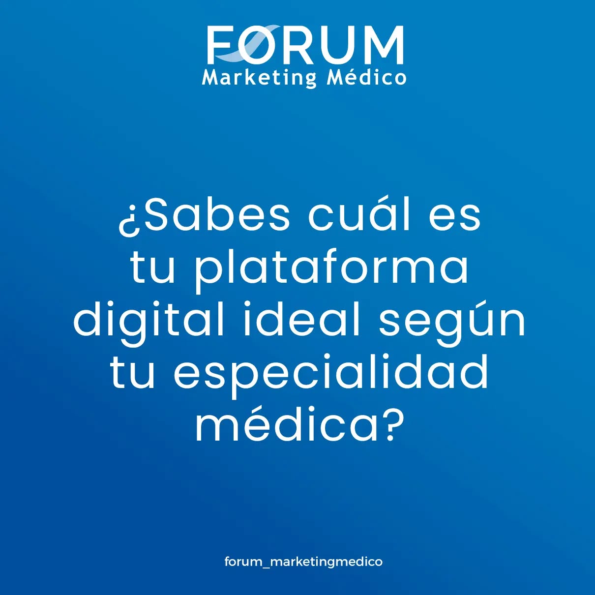 ✍🏻Claramente el perfil del paciente que asiste a Cirugía Estética es muy diferente al de Pediatría, Traumatología o Geriatría. ¿Conoces en dónde está tu nicho?🤔 ¿Sabes si tus pacientes prefieren llamar, mandar whatsapp o agendar vía Facebook?
😎Nosotros te guiamos en cada paso.
www.forumagencia.com
📱4435800701 (WhatsApp y llamada)