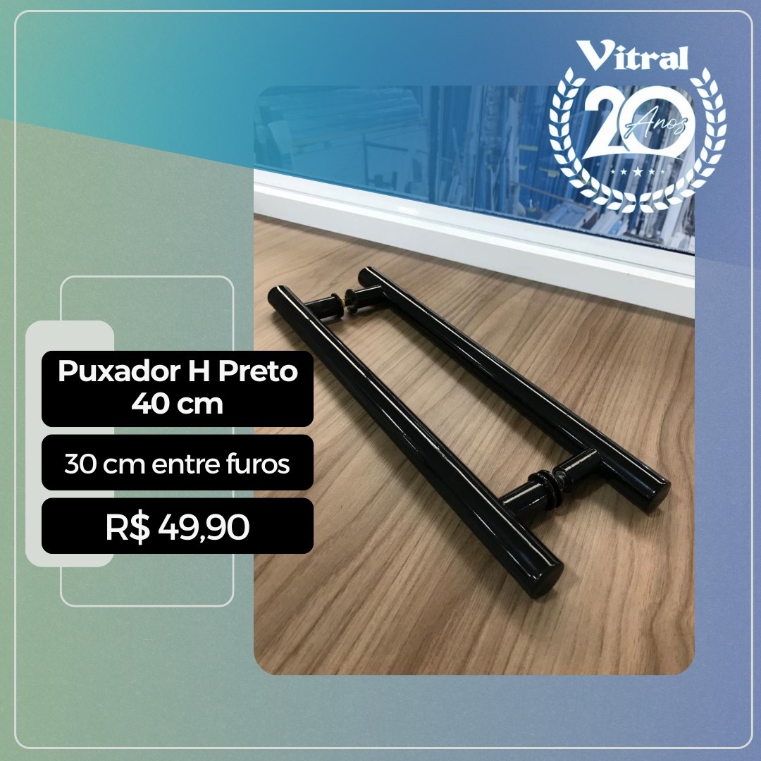 📣 PROMOÇÃO
Uma variedade de puxadores com excelentes preços. Entre em contato com seu vendedor e aproveite!
*Obs.: Valores para retirada na loja ou instalação junto de sua esquadria.