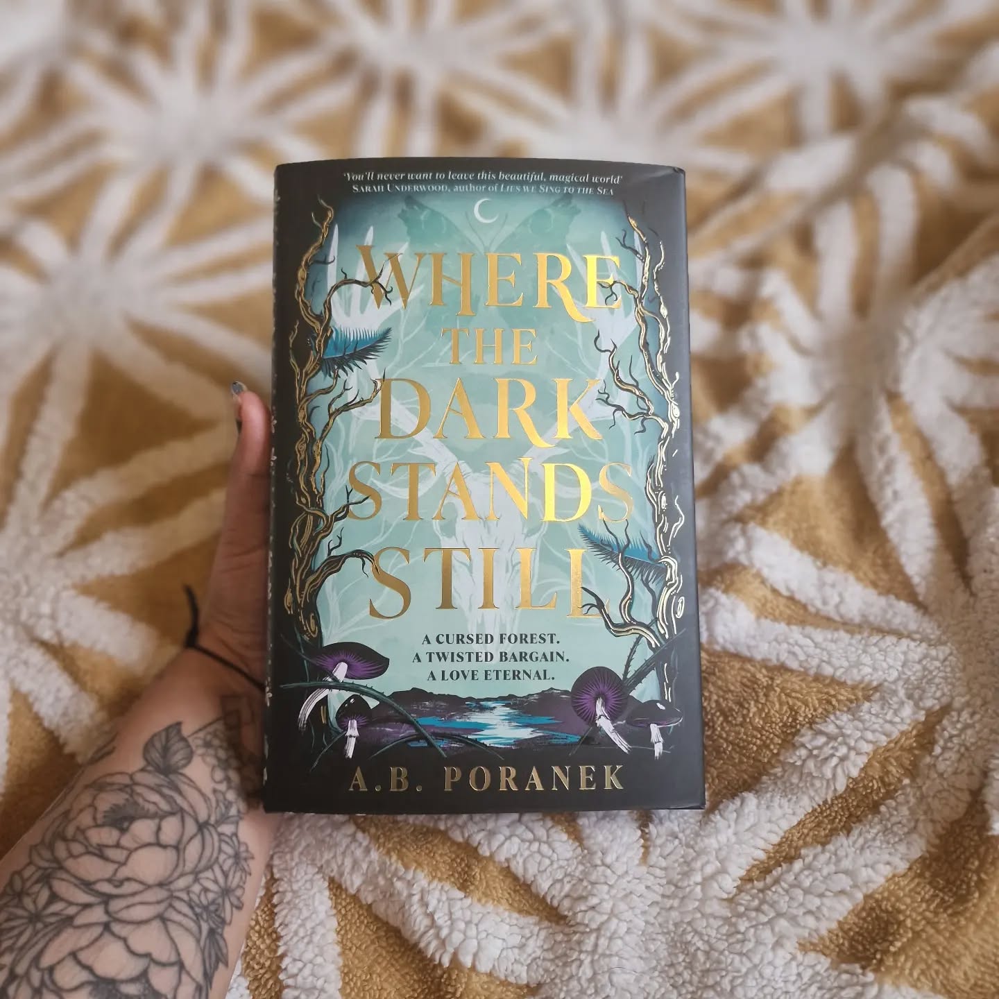 Rating 5 stars (6 stars in my mind)
A special thanks to Penguin Random House UK and NetGalley for providing me an advanced copy of this book to review.
Where the Dark Stands Still is a stunningly crafted, gothic romantic fantasy debut novel by A.B. Poranek, creating a world to step into themed on Slavic Folklore.
I can categorically say, this was one of my favourite reads from the whole of 2023.
I adored everything about this book - the characters, the plot and the pacing. The ending had me in a literal chokehold of emotions. Ended up having to read this in small bursts so I didn’t finish it too quickly.
Am I selfish to say I want another story with these characters in? That I could have spent another 100 or so pages in this world with these characters?
Very excited to see Poranek’s future novels if this debut is anything to go by.
Already pre-ordered a stunning Exclusive Edition (which from the picture you can see has finally come!) of the physical book as it is something every library needs to have and everyone needs to experience.
Excuse my nail varnish XD
#netgalley #bookreview #wherethedarkstandsstill #penguinrandomhouse