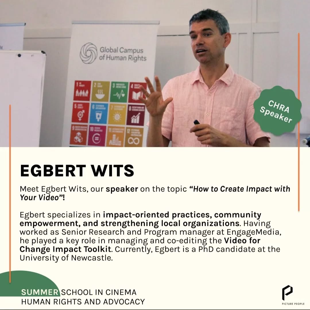 📣🎓 Announcement: We're thrilled to confirm Kelly Matheson and Egbert Wits as keynote speakers for our upcoming Summer School on Human Rights Advocacy!
🎥 Kelly, a seasoned human rights lawyer with over 20 years of experience, began her career at the intersection of environment and human rights in Tanzania. Her journey led her to safeguard Western U.S. landscapes from fossil fuel development, followed by an M.F.A. in Science and Natural History Filmmaking from Montana State University.
🌍 Egbert, a veteran in international development for two decades, specializes in impact-oriented practices, and community empowerment. During his role, as a senior program and research manager at EngageMedia, he managed the Video for Change Impact Toolkit, providing invaluable resources for filmmakers and activists. He is, currently, an Anthropology lecturer and a PhD candidate at the University of Newcastle.
☑️ Don't miss the chance to learn from their wealth of experience. Apply now: https://www.picturepeople.org/summer-school-cinema-advocacy-human-rights
📅 Save the Dates: August 26th – September 4th, 2024
📍At Venice Lido, in the heart of @labiennale Film Festival
This initiative is a collaboration between @picture___people and @gchumanrights
#CHRASchool #GCHumanRights #BiennaleCinema2024 #ecoactivism #environmentalist #environmentaljustice #filmindustry #filmindustrynetwork #italy #filmworld #thereisnoplanetb #humanrights #humanrightsadvocacy #peoplescreatives #savetheplanet #climatechange #climate #climatestrike #climateaction #climatechangeisreal #climatecrisis #climateemergency #climatejustice #explorepage #standup4humanrights #documentaryfilmmaking #independentfilmmaking #climatemigration #climatemitigation #environmentallaw
Have you applied?