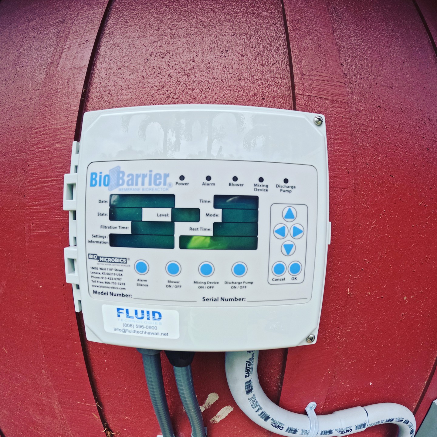 The installation of a Bio Barrier System in a 1,500gal concrete tank. The application for this system was to reduce TSS & BOD before waste water was pumped to a down stream Treatment Plant.
Shown: Control Panel, Bio Barrier Filters
#water #watertreatment #wastewater #biobarrier