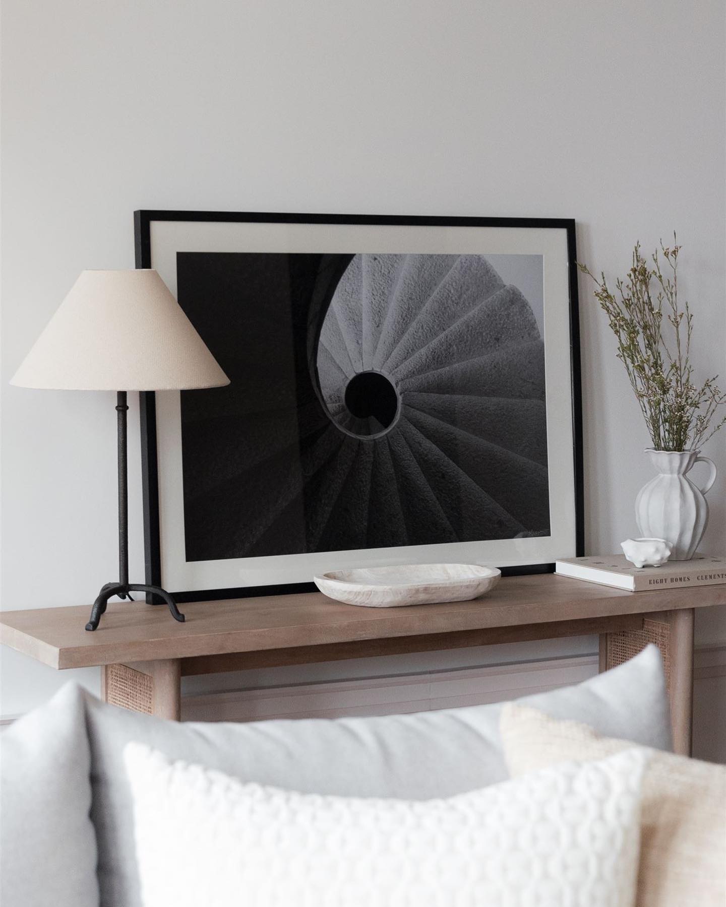 For this project we removed an old gas fireplace and installed a new one across the room to create a better flow for the space. This is what it looked like before 👉🏼
#homedecor #styling #livingroom #familyroom #fireplace #consoletable #interior