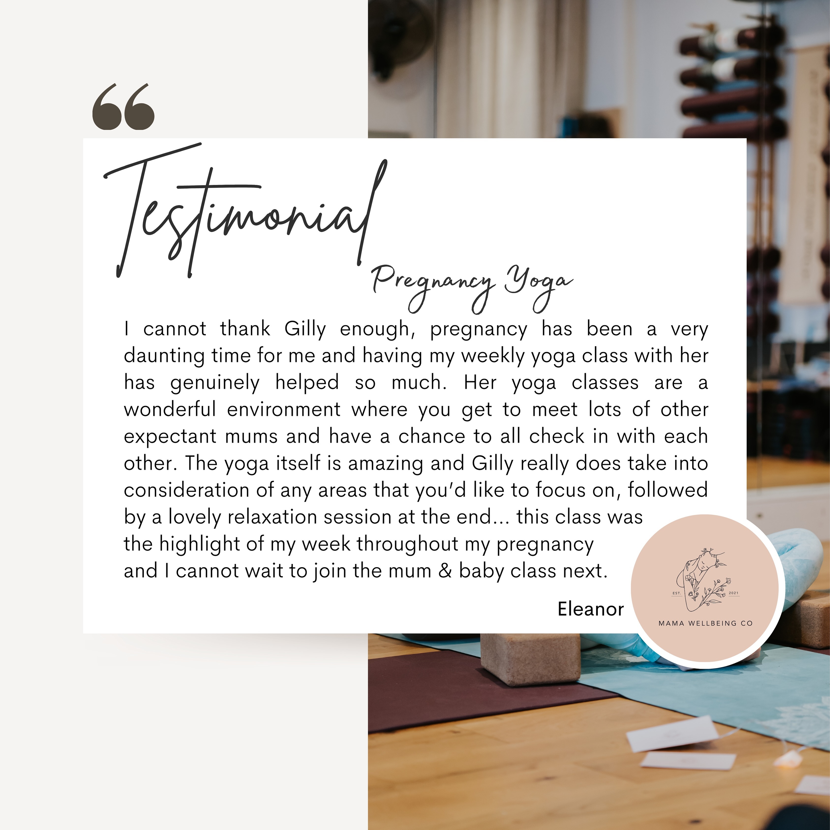 Thanking Eleanor for this beautiful testimonial she shared with me.
Eleanor is one of a few mums who’ve recently welcomed their little one into the world. Sending lots of love to her and all the new families ✨
The pregnancy yoga classes are so much more than just movement, it’s a safe space to connect with others and share stages, changes & experiences. It’s a community.
If you’d like to join, it would be lovely to welcome you there, the classes are Mondays 5-5.45pm at @zen2yoga .
Here’s what Eleanor shared:
I cannot thank Gilly enough, pregnancy has been a very daunting time for me and having my weekly yoga class with her has genuinely helped so much. Her yoga classes are a wonderful environment where you get to meet lots of other expectant mums and have a chance to all check in with each other. The yoga itself is amazing and Gilly really does take into consideration of any areas that you’d like to focus on, followed by a lovely relaxation session at the end… this class was the highlight of my week throughout my pregnancy and I cannot wait to join the mum & baby class next.
#pregnancy #pregnancyyoga #mumtobe #mindfulness #pregnant #pregnancymindfulness #falkirk #larbert #forthvalley #connection #womenscircle #community #prenatalyoga #yogaformums #pregnancyyogafalkirk #testimonial #clientfeedback #clientexperiences