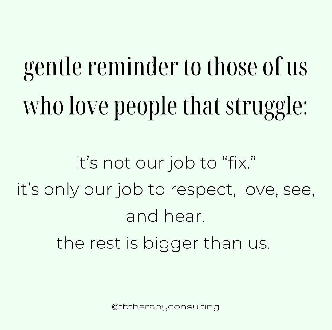 Coming in with a vulnerability today.
When someone we care about is struggling, it’s hard to feel like “enough.” When we care so deeply and when we see the injustices and hardships our loved ones face we naturally want to make it better for them. The unfortunate reality is that we often can’t, and sometimes we lose them to the things that have haunted them. It’s really easy in those moments to think we didn’t do enough. We are human, after all.
But the things our people face are bigger than us. We can treat their addiction and help them heal trauma all day long, but if they do not have the systemic support needed to sustain these changes, our help can only go so far.
When I question whether I did enough, it’s because I am going to a place of wanting to “fix.” But that’s not what I am here for. I cannot fix these massive, deep, systemic, and generational issues for my clients. I can only respect them, show them love, see them and hear them in the deepest possible ways and advocate for larger change when I can.
Addiction is a powerful thing. Can I take that away? No. Despite how much I wish I could. Can I show them love and respect no matter what? Yes. Always.
And in that way, it is enough.
#mentalhealth #addiction #addictionrecovery #therapy #therapistsofinstagram #therapistsofig