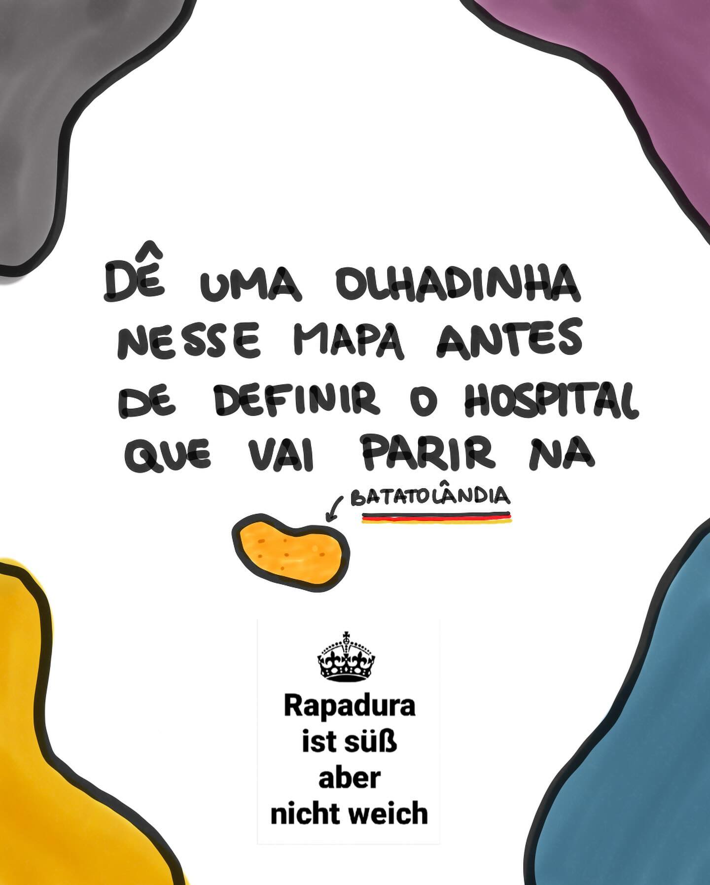 Bora lembrar que 1/3 dos partos da batatolândia são via cesárea, sendo a taxa de 30,9% (que já é alto, considerando o que a OMS preconiza como total - 15%).
Há cidades com a média entre os hospitais de 40%. Saarland e Hamburg tão acima da média nacional e Munique tem de tudo 😅😅.
Lembrem sempre de pesquisar beeeeem antes de escolher o hospital que decidimos ter nosso parto!!
Espero que esse mapa ajude alguém a tomar uma decisão ❤️❤️
Envie à uma gestante na Terra das Batatas 😊