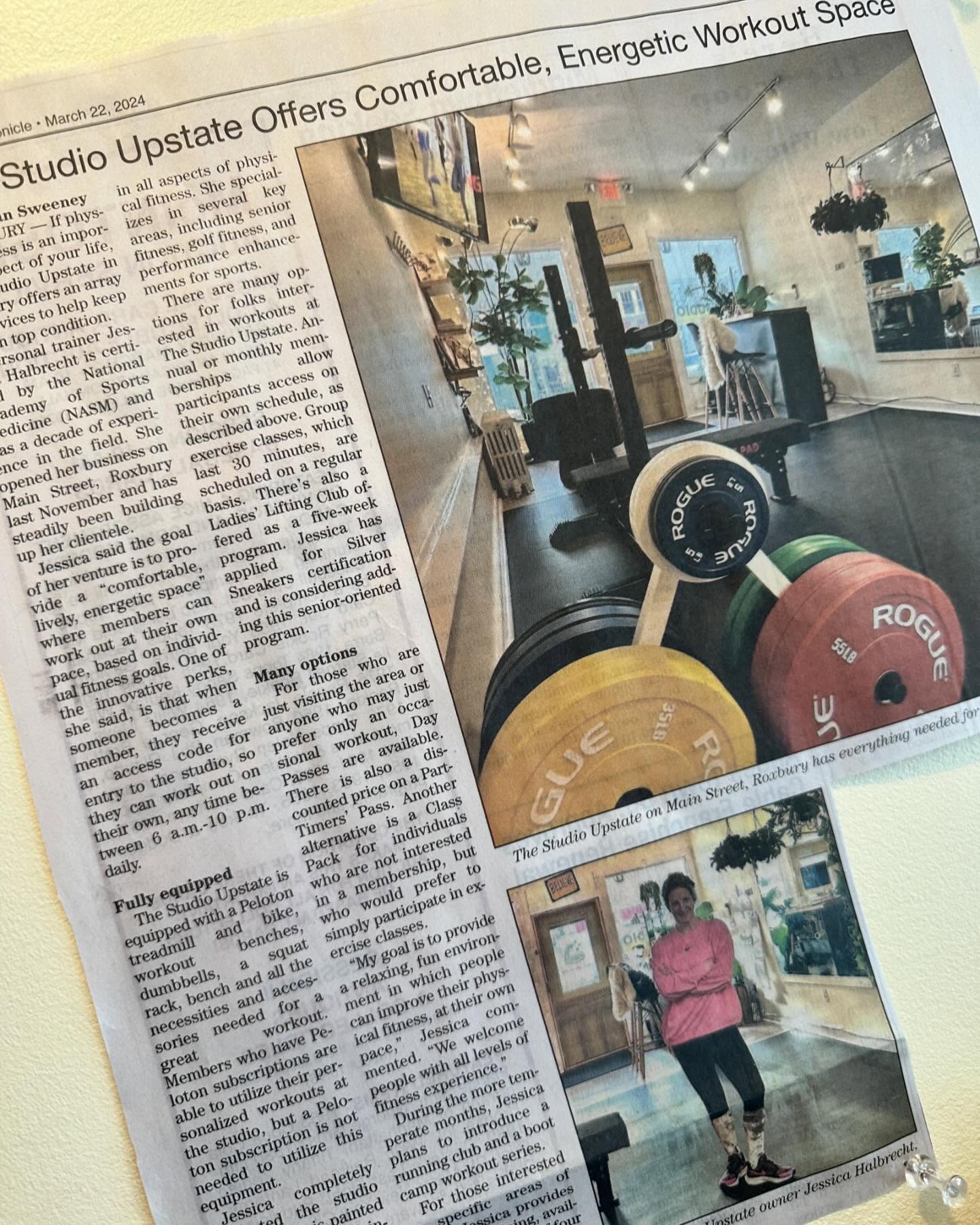 Nerd alert 🚨🚨🚨 thanks to Catskills Chronicle for the feature!
#workout #catskills #gymowner #upstate #roxburyny #visitroxbury #personaltrainer #isweatupstate
