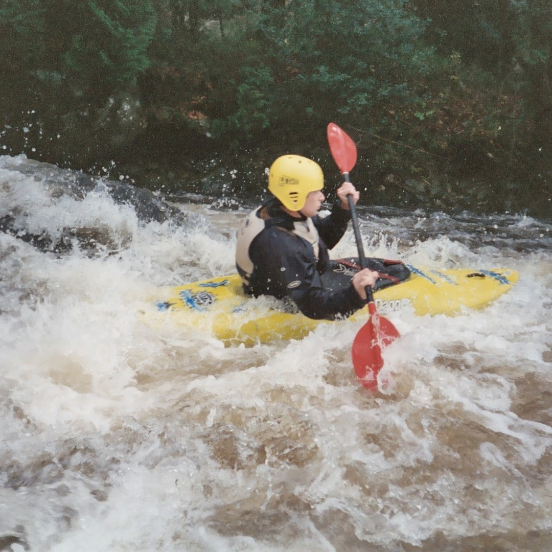 Whitewater kayaking on the Avonmore River