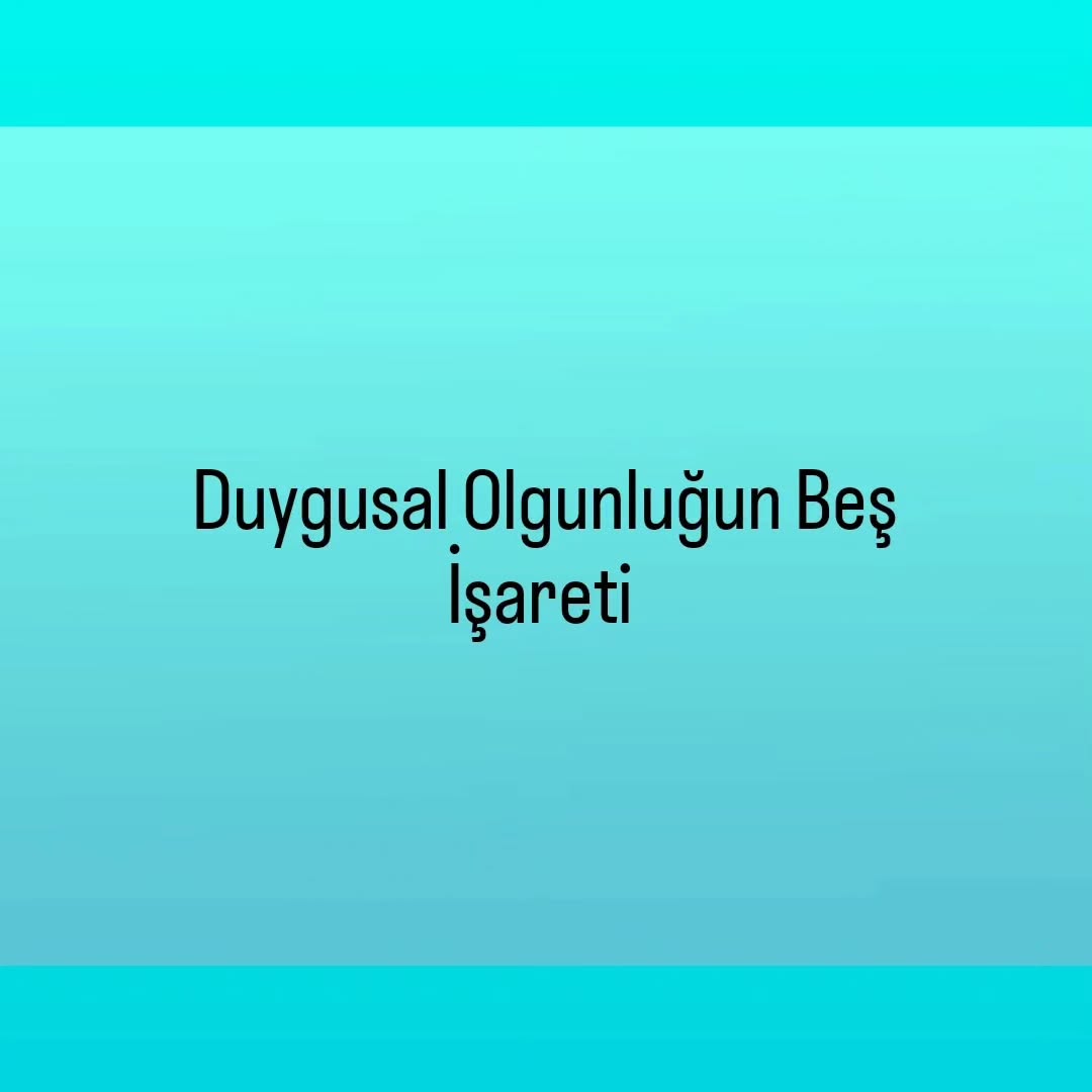 Sağlıklı bir yaşam sürmek sadece doğru beslenmek ve egzersiz yapmakla ilgili değildir; aynı zamanda duygusal zeka ve olgunluk geliştirmekle de ilgilidir. Zihinsel ve duygusal esenliğimize öncelik verdiğimizde, gerçekten tatmin edici bir yaşam için zemin hazırlamış oluruz.
Living a healthy life isn't just about eating right and exercising; it's also about cultivating emotional intelligence and maturity. When we prioritize our mental and emotional well-being, we lay the groundwork for a truly fulfilling life.
#emotinalmaturity #healthyboundaries #selfconfidence #acceptingfeelings #cognitiveflexibility #responsibilityofactions #duygusalolgunluk #sağlıklısınırlar #özgüven #duygularınkabulü #bilişselesneklik #sorumluluküstlenmek
