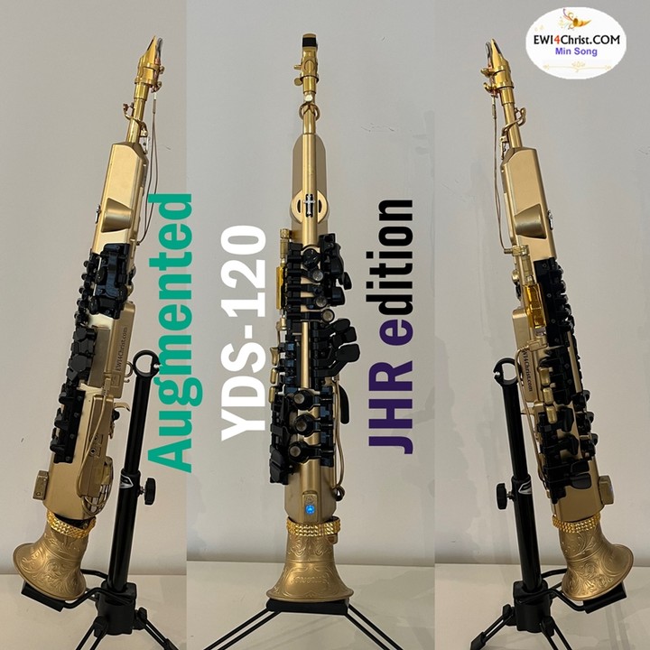 During Easter season, I created my augmented YDS-120 second version : I named it as JHR edition " Jesus has risen". This edition has a genuine straight soprano saxophone mouthpiece, pitch bend capabilities, motion sensor integration, improved octave key switches, installation of a rechargeable Li-Po battery, and full Bluetooth wireless MIDI functionality. Addressing a design flaw inherent in the Yamaha YDS series, I implemented a waterproof system for the breath sensor, ensuring greater durability and performance reliability.
Read more here : https://www.ewi4christ.com/post/augmented-yds-120-jhr-edition
#yamahayds150 #yamahayds120 #windcontroller #ewi