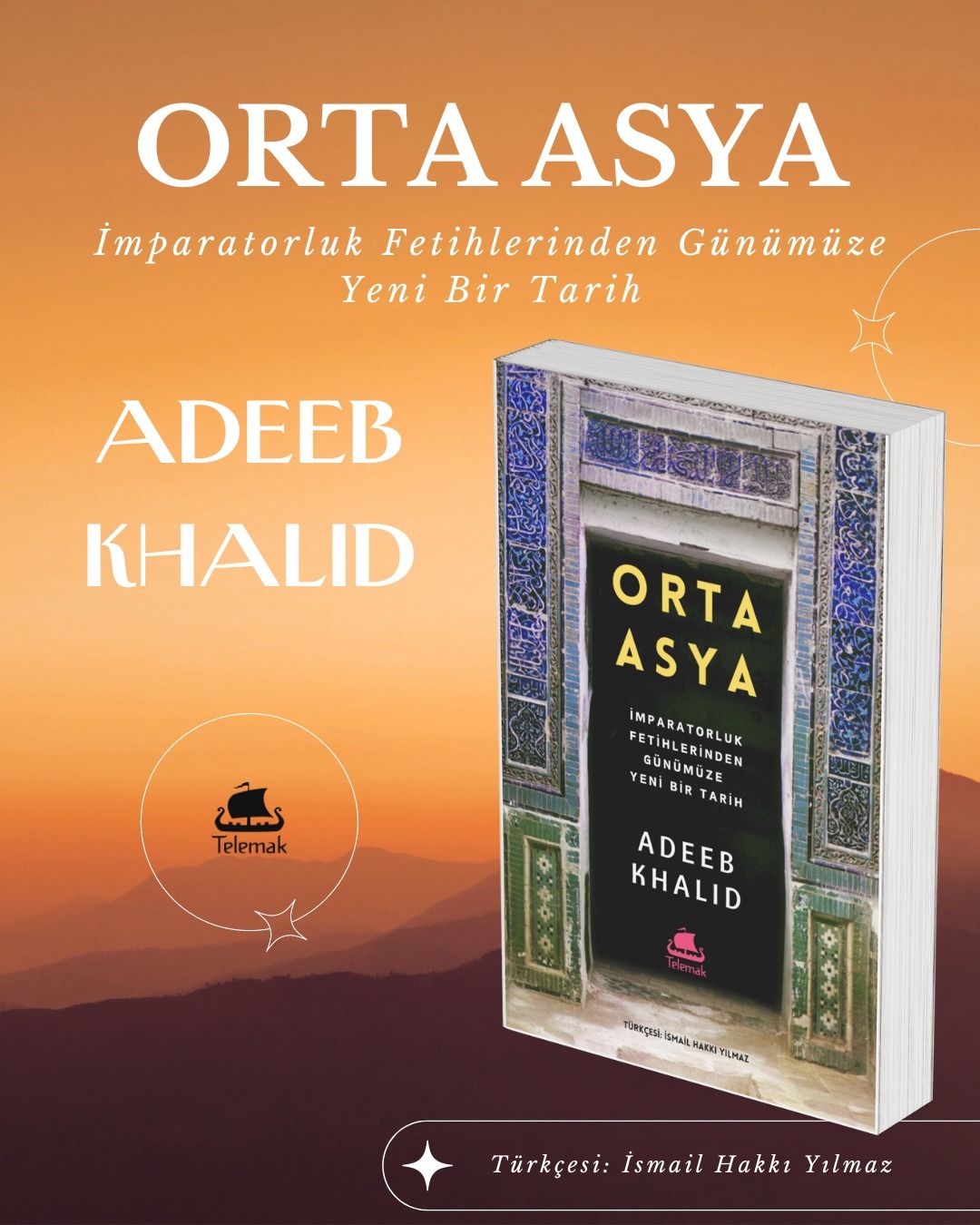 🎇🎆🎇Yeni Kitap 🎇🎆🎇
Adeeb Khalid'in Orta Asya'sı sömürgecilikten devrime, milliyetçilikten modernleşmeye ve toplumsal mühendislik teşebbüslerine, modern çağın iktidar fantezilerinin laboratuvarına dönmüş bölgenin geçirdiği büyük dönüşümlere 550 sayfalık panoramik bir bakış sunuyor.
Lansmana özel %50 indirimle Kitapyurdu'ndan satın almak için bio'daki linke tıklayın.
Kitaptan tadımlık bir okuma için telemakkitap.com
Türkçesi: İsmail Hakkı Yılmaz