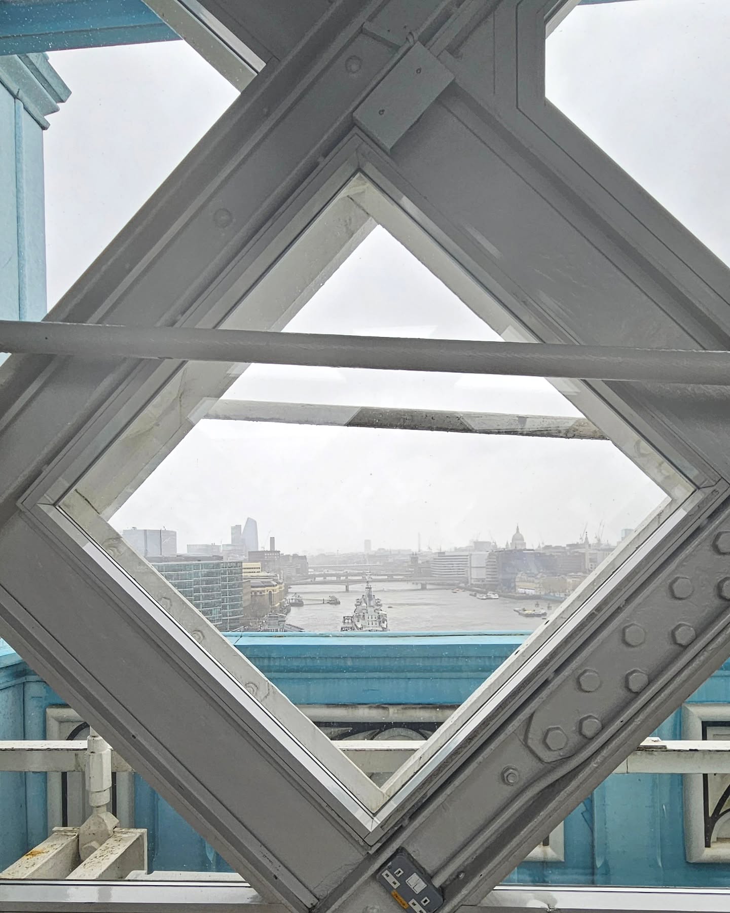 London view from Tower Bridge. One of the perks of chaperoning little one's school trip