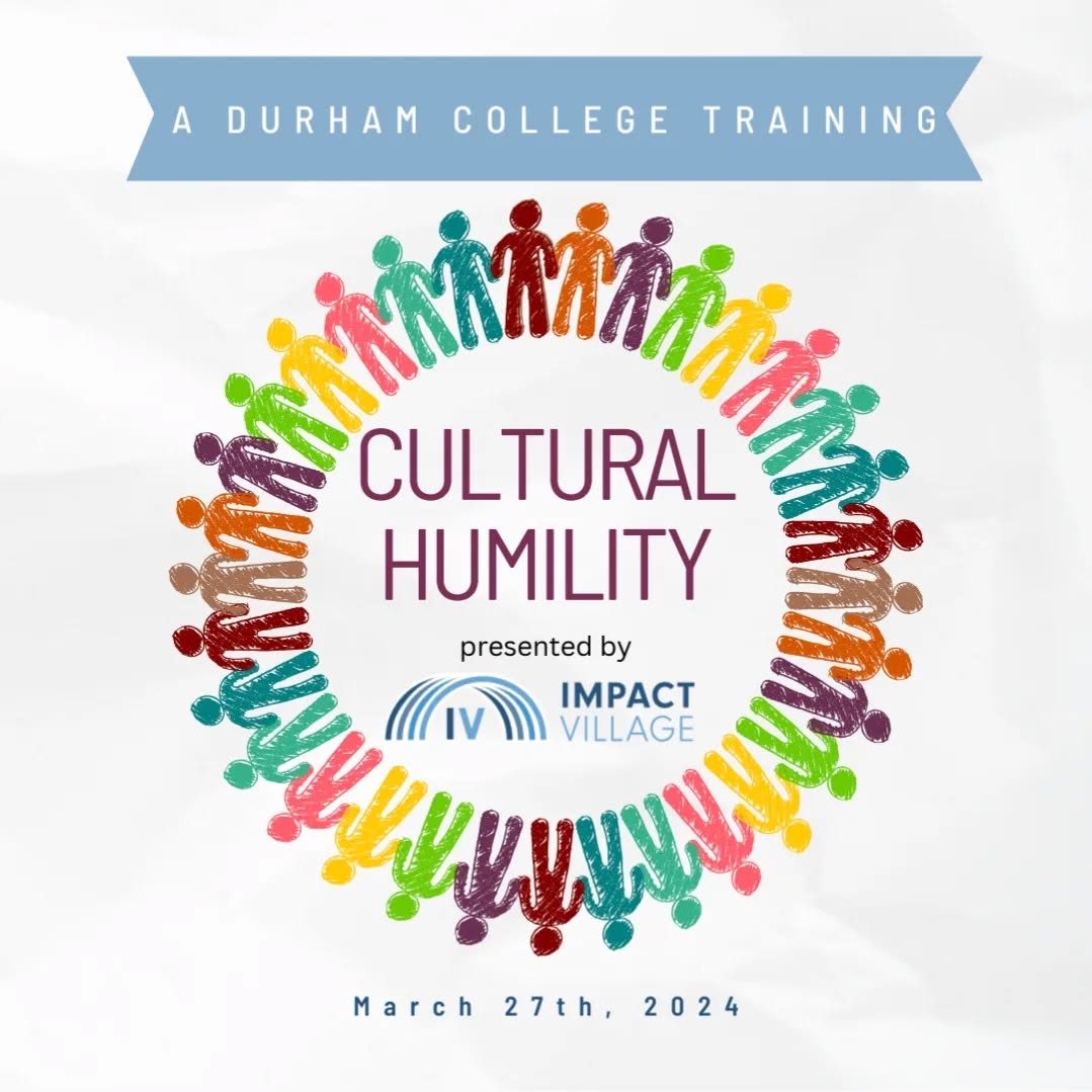 We've been busy!
Last week, Dr. Sonia Levy (IV's Clinical Director) and Megan Winter (one of IV's Senior Therapists) finished up part two of their Cultural Humility training at Durham College in Oshawa.
As a company, we pride ourselves in being able to provide culturally humble and socially valid ABA services. And our policies and practices change and evolve the more we learn and grow.
This training provided just that -- sharing what we know, and what has worked for us, and showing how other providers and professionals can implement similar relevant changes into their own services. We don't know all the answers, and we won't. Part of this training showed participants that a major key in this ongoing process lies in asking lots of questions, and being open to learning more about their clients and their families and the specific things they value.
To inquire about any of our trainings, feel free to email info@impactvillage.ca. And keep your eyes peeled because there may be more upcoming trainings, workshops, and talks in the near future! 😉