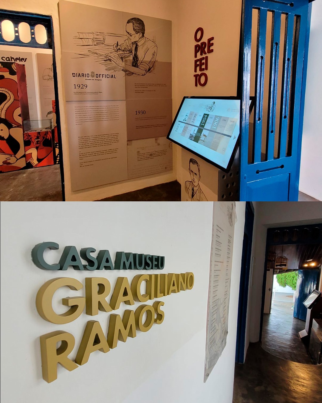 O estúdio Núcleo Zero assina o novo projeto expográfico e multimídia da Casa Museu Graciliano Ramos. Uma grande honra para nós concluir e entregar este projeto de modernização da Casa em Palmeira dos Índios. Instalado na casa onde o escritor alagoano viveu e produziu algumas de suas obras, o local ganha uma estrutura de conteúdos multiplataforma que pretende tornar acessível para estudantes, pesquisadores e fãs informações sobre a trajetória de um dos mais importantes escritores da literatura brasileira. Um agradecimento especial à Prefeitura de Palmeira dos Índios pela confiança e a todos que contribuíram para a realização de mais esse trabalho.
PROJETO EXPOSITIVO, PRODUÇÃO DE CONTEÚDO E TECNOLOGIA
ESTÚDIO NÚCLEO ZERO
WERNER SALLES BAGETTI
Coordenador de conteúdo e design
WEBER SALLES BAGETTI
Ilustrações e animações
REBECCA MACHADO BARBOSA
Design gráfico e digital
NINA MAGALHÃES
Pesquisa e produção
LELO MACENA
Pesquisa e textos
NILTON RESENDE
Revisão
AILTON COSTA
Digitalização de acervos
JAMES NOGUEIRA
Automação tecnológica
PROJETO MOBILIÁRIO E EXPOSITIVO
ADRIANA GUIMARÃES
Arquiteta
CARLA CANSANÇÃO
Arquiteta
CONTEÚDO AUDIOVISUAL
WERNER SALLES BAGETTI
Direção e coordenação de conteúdo
WEBER SALLES BAGETTI
Edição
PAULO SILVER
Direção de fotografia
NINA MAGALHÃES
Produção
RODRIGO POLICARPO
Som direto
AILTON COSTA
Imagens adicionais
LIMA NETO
Locução de passeio 360ª e vídeos da sala 'graça infantojuvenil'
IGOR ARAÚJO
Performance na holografia
PROJETO TECNOLÓGICO, CONCEPÇÃO E EXECUÇÃO
ESTÚDIO NÚCLEO ZERO
ENTREVISTADOS
COSME ROGÉRIO
IVAN BARROS
FÁBIO LINS
@wernerbagetti @webersalles @star.gia.ria @lelomacena @kareninabgm @niltonjmresende @guimaraes.dri @carlamcansancao @ailtondacosta @limaneto72 @igormczal @pauloasv @r0drigop0licarpo @fabiolinslc @cosmerogerio @paulaodopt @cassio.junio.13 @prefeituradepalmeiradosindios @juliocezaroficialal