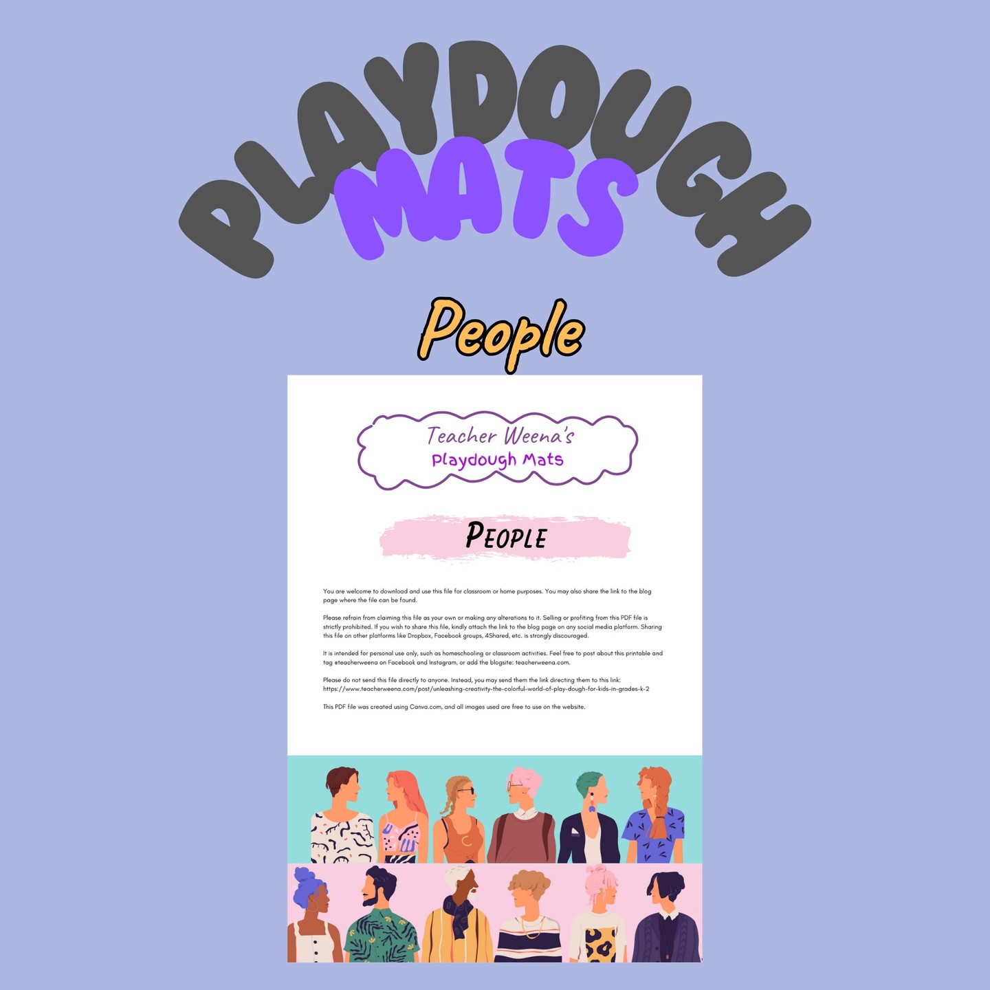 Playdough Mats: People
Phpn 220
USD 4.00
Endless fun and creativity!
Available on the website and on my TpT store. Link in bio.
#playdoughmats #playdough #baking #pretendplay #preschool #kindergarten #printables
