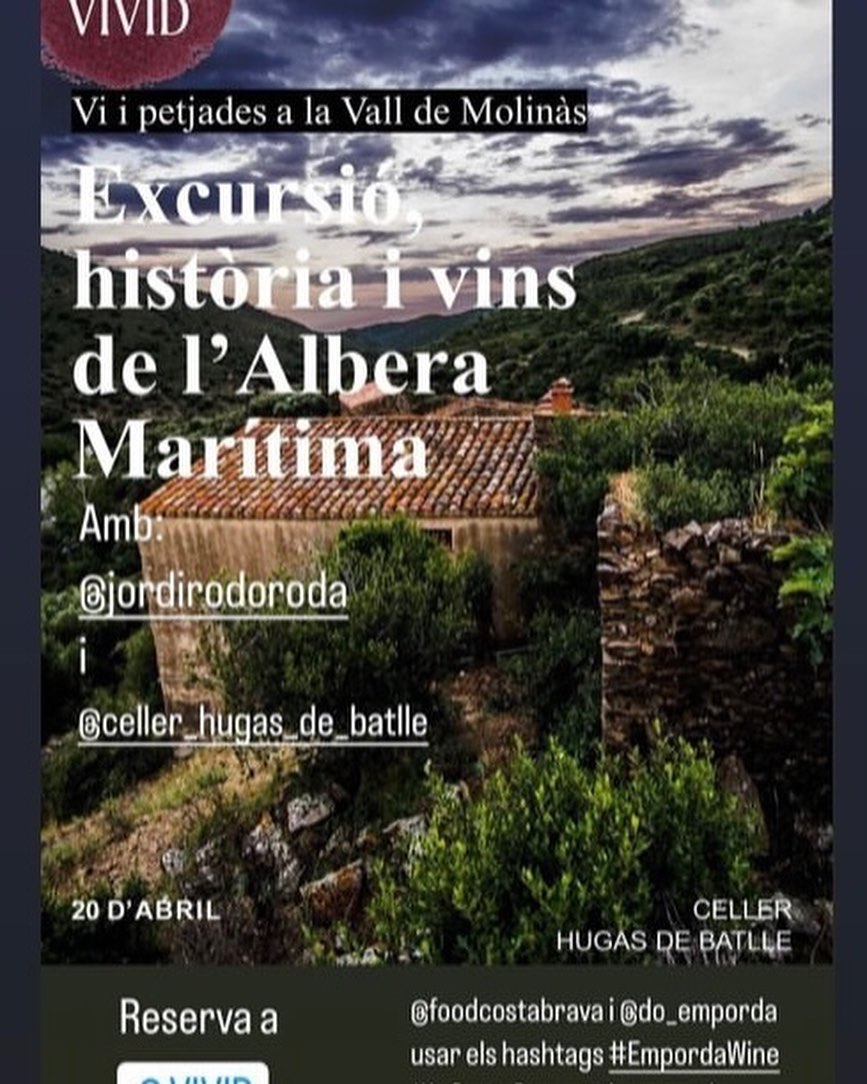 Vi i petjades a la vall de Molinàs. Amb @celler_hugas_de_batlle
@associacio_molinas
https://vivid.costabrava.org/experiencies/vi-i-petjades-a-la-vall-de-molinas/