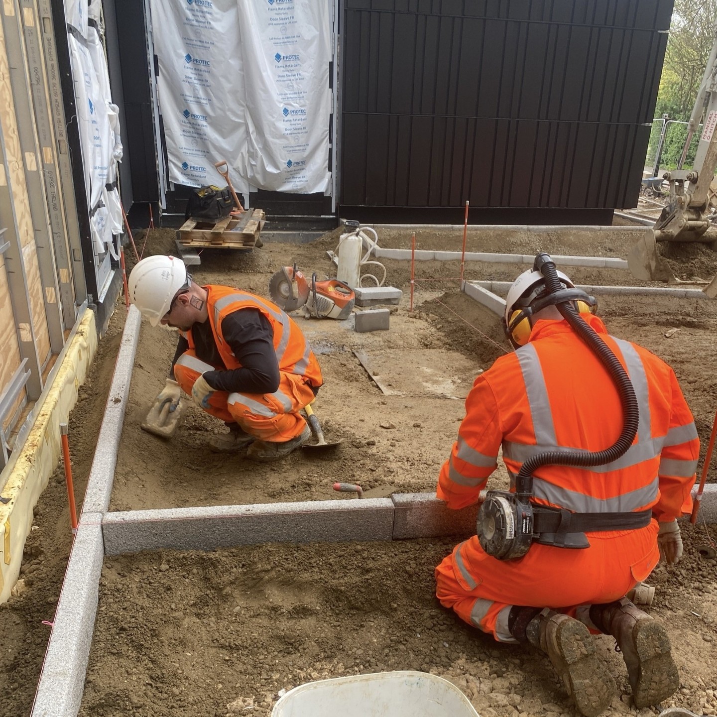 External works coming together at @angliaruskin in Peterborough for @morgansindallconstruction. Blacktop and paving to start in the coming weeks.
#construction #education #peterborough