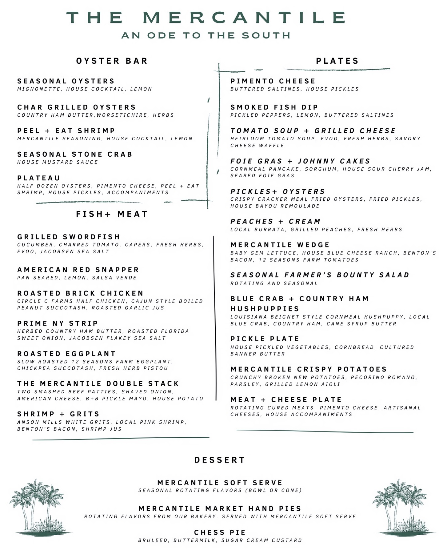 Featuring Local Produce and Seafood this is our Ode to the South! Rotating Seasonally!
#menudevelopment #naplesfoodie #naplesflorida #naplesfl #naplesfloridafoodie #restaurantdesign #restaurantstyle #comingsoon #secretrestaurant