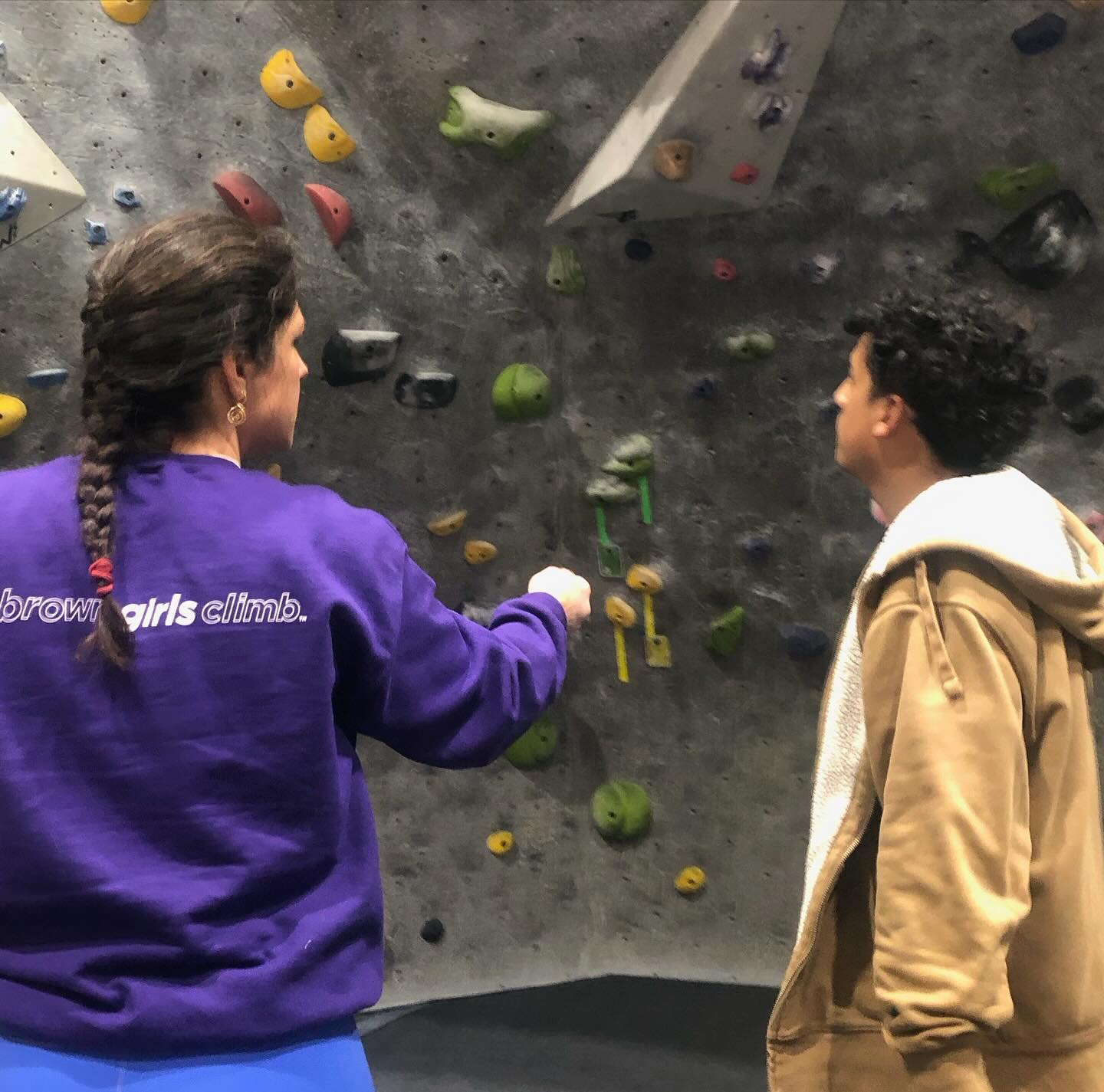 WeClimb gym day from February 2024! We have some new faces joining us, getting stoked on climbing at @highpointriverside
