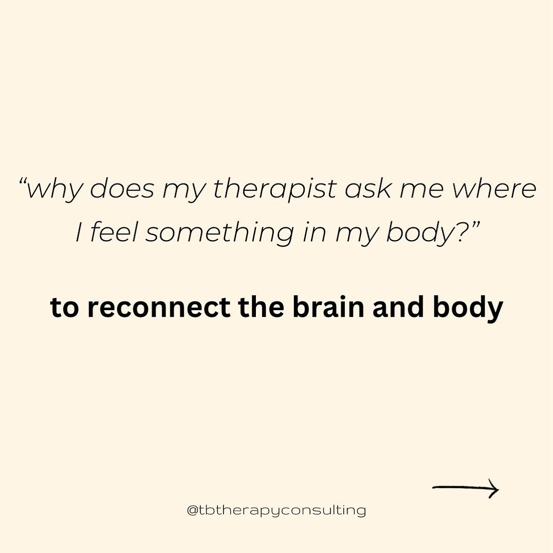 If you’ve ever wondered why therapists place emphasis on where/how you feel an emotion physically, this is for you!
#mentalhealth #trauma #traumarecovery #therapy #therapistsofig #therapistsofinstagram #act #acceptanceandcommitmenttherapy #somatichealing