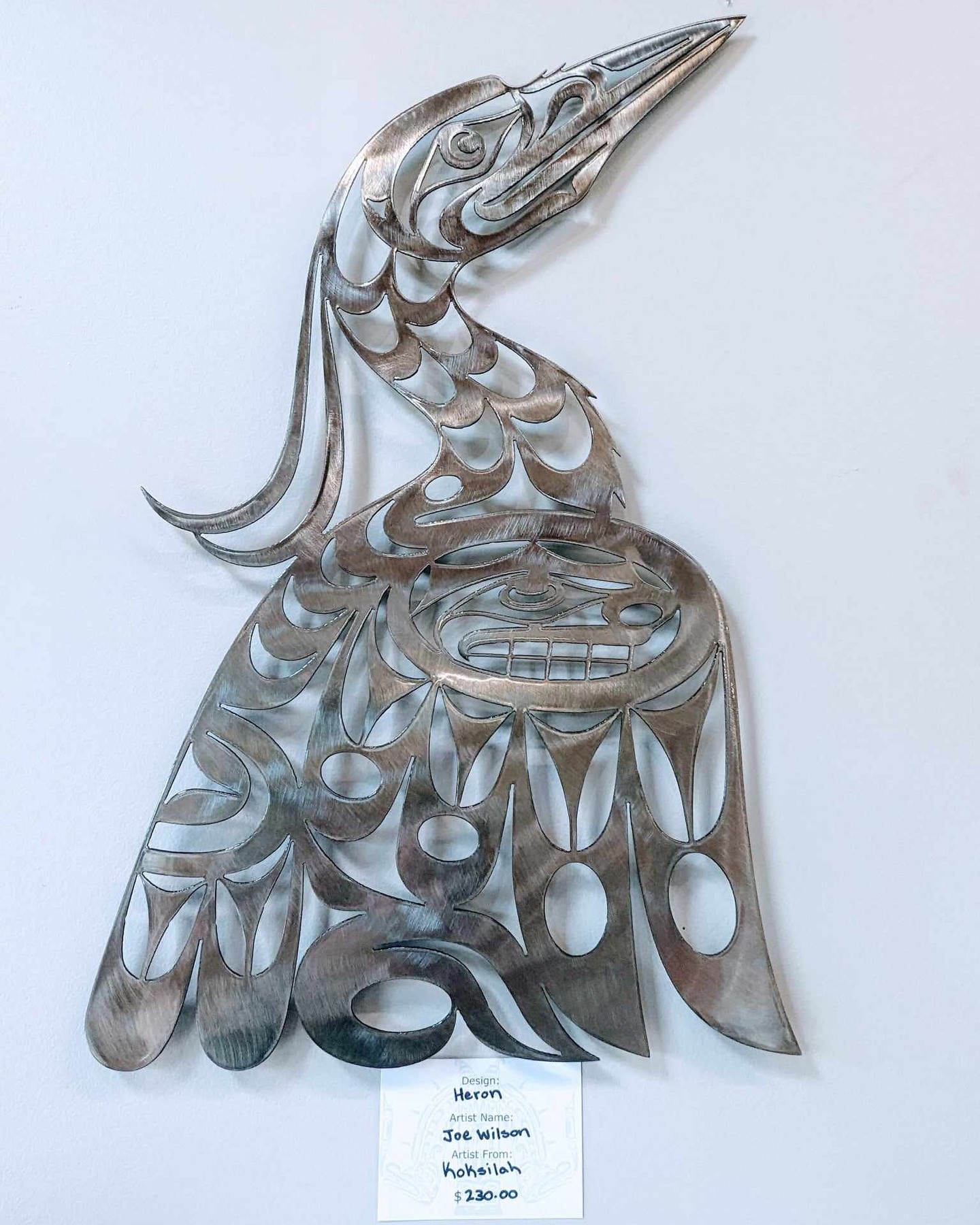 Come into our gift store open 9-5pm daily Featuring some beautiful pieces by Joe Wilson from Koksilah First Nation
#indiginousart #blueheron #wolf #puntledgervcampground