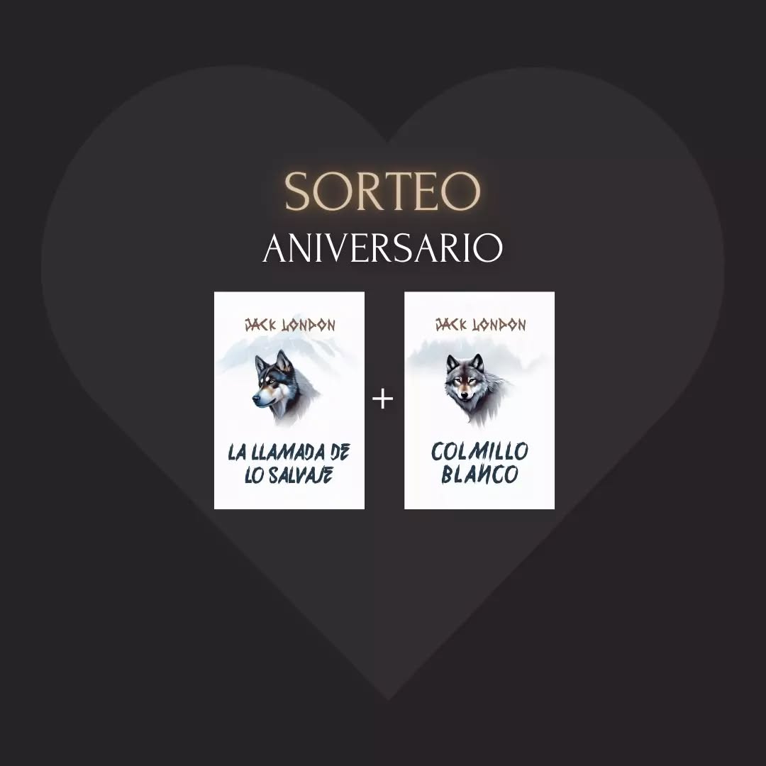 Hoy es el día del libro... ¡y la semana que viene es nuestro aniversario! 🎉 Para celebrar ambas efemérides, hemos decidido sortear dos ejemplares de tapa blanda de LA LLAMADA DE LO SALVAJE y COLMILLO BLANCO 🐕🦺🐺
Participar en el sorteo es muy sencillo, sólo hay que seguir cuatro pasos:
1️⃣ Sigue a esta cuenta (@edataraxia) ✔️
2️⃣ Dale al botón de "me gusta" de esta publicación ❤️
3️⃣ Escribe un comentario mencionando a dos personas a las que les pueda interesar 🗨️
4️⃣ Comparte la publicación en tus historias 🎰
El día 3 de mayo se elegirá al ganador. Tenéis hasta entonces para participar. ¡Mucha suerte! 🍀
