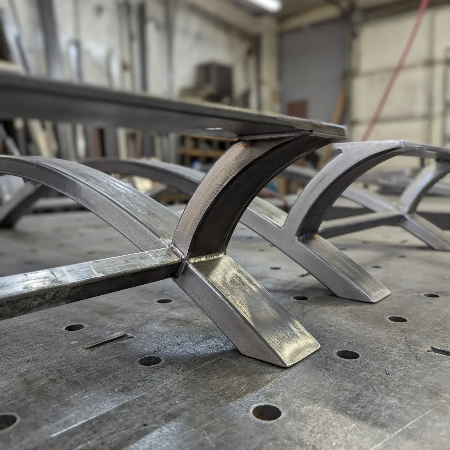 Some sexy curves on these two...
Cabinet bases pre powder coat. Stay tuned for finished pics.
.
.
.
#tigtuesday #metalwork #rolled #steel #weldingshop #customfurniture #Denver