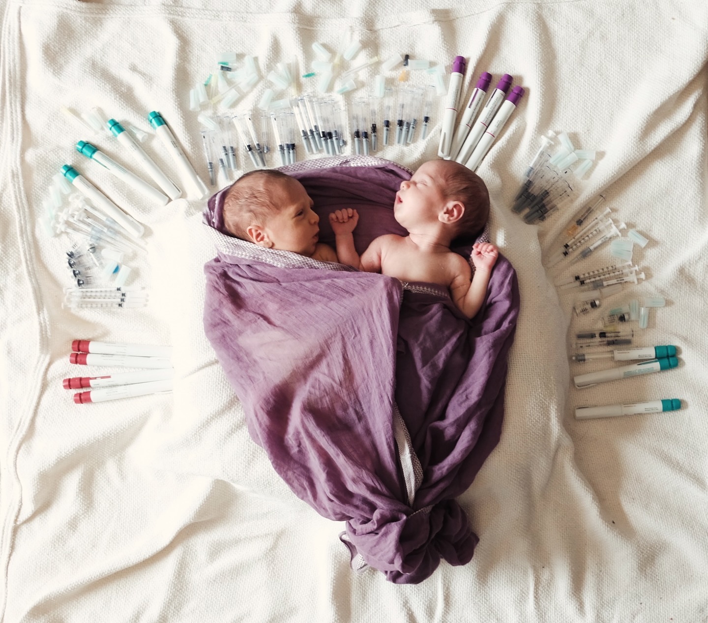 Apparently it’s national infertility awareness week.
Although it feels like lifetimes ago but I had my own infertility journey that lasted almost 3 years.
I wrote on here about it before but it’s been a while and it’s important for me to bring awareness to this topic bc it’s so close to my heart and you never know what women around you might be going through this tiresome process.
So to you who might be going through this: I see you. I’m here for you. You might feel alone but you are not. I know this process can be defeating and nothing that I will say will make this process less difficult but you got this.
I am here to support whoever needs.
Thanks to my dear friend @shortbreadnyc who took this picture of the girls with only some of the needles @withmagicfeet poked me with for over 2 years.
#infertility #nationalinfertilityawarenessweek #ivf #twingirls #ivftwins #nationalinfertilityweek