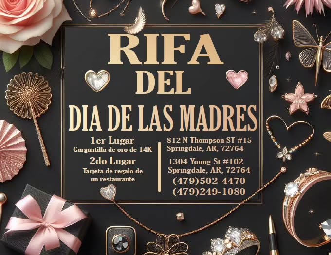 Onix Jewelry: Rifa de día de las Madres. El 10 de mayo se sacaran los número por Facebook live. Siganos el Joyería Onix AR.
Visitenos para más detalles